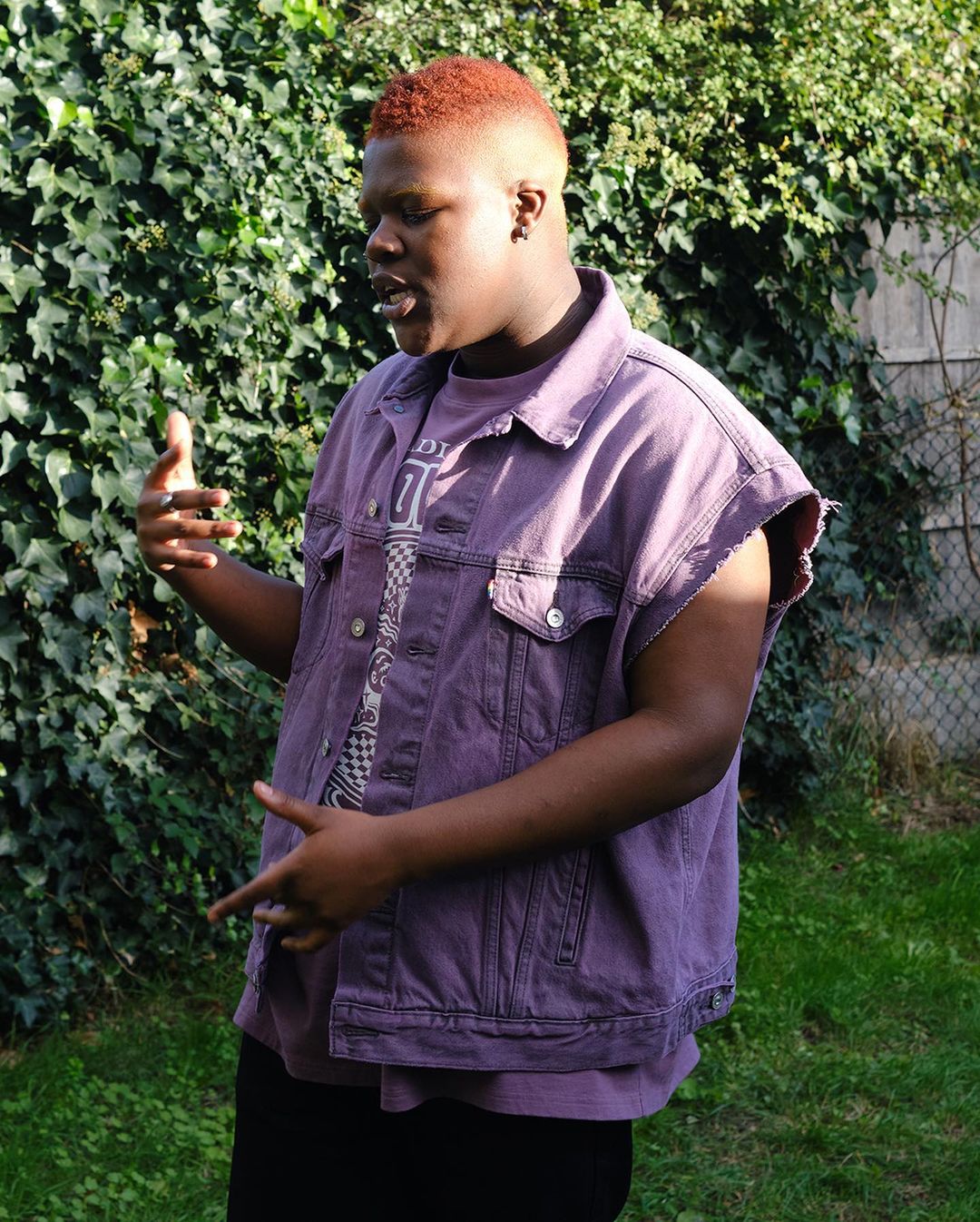 Grunge violet denim by Levi's