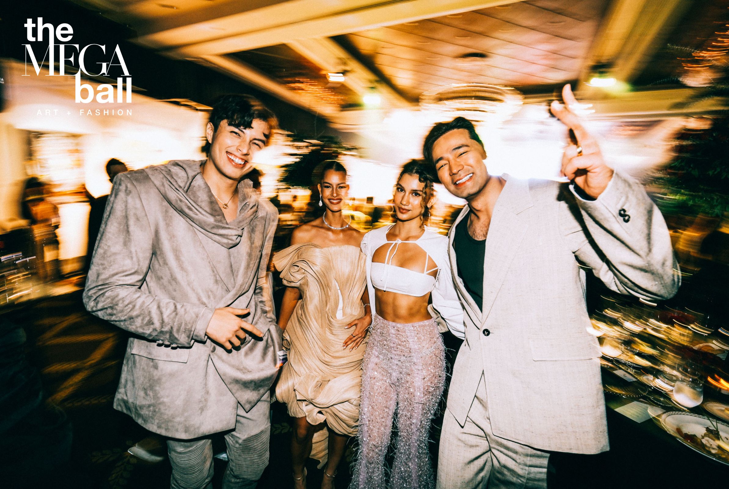 LA Aguinaldo, Bethany Talbot, Nikki de Moura, and Hayden Kho MEGA ball 2023
