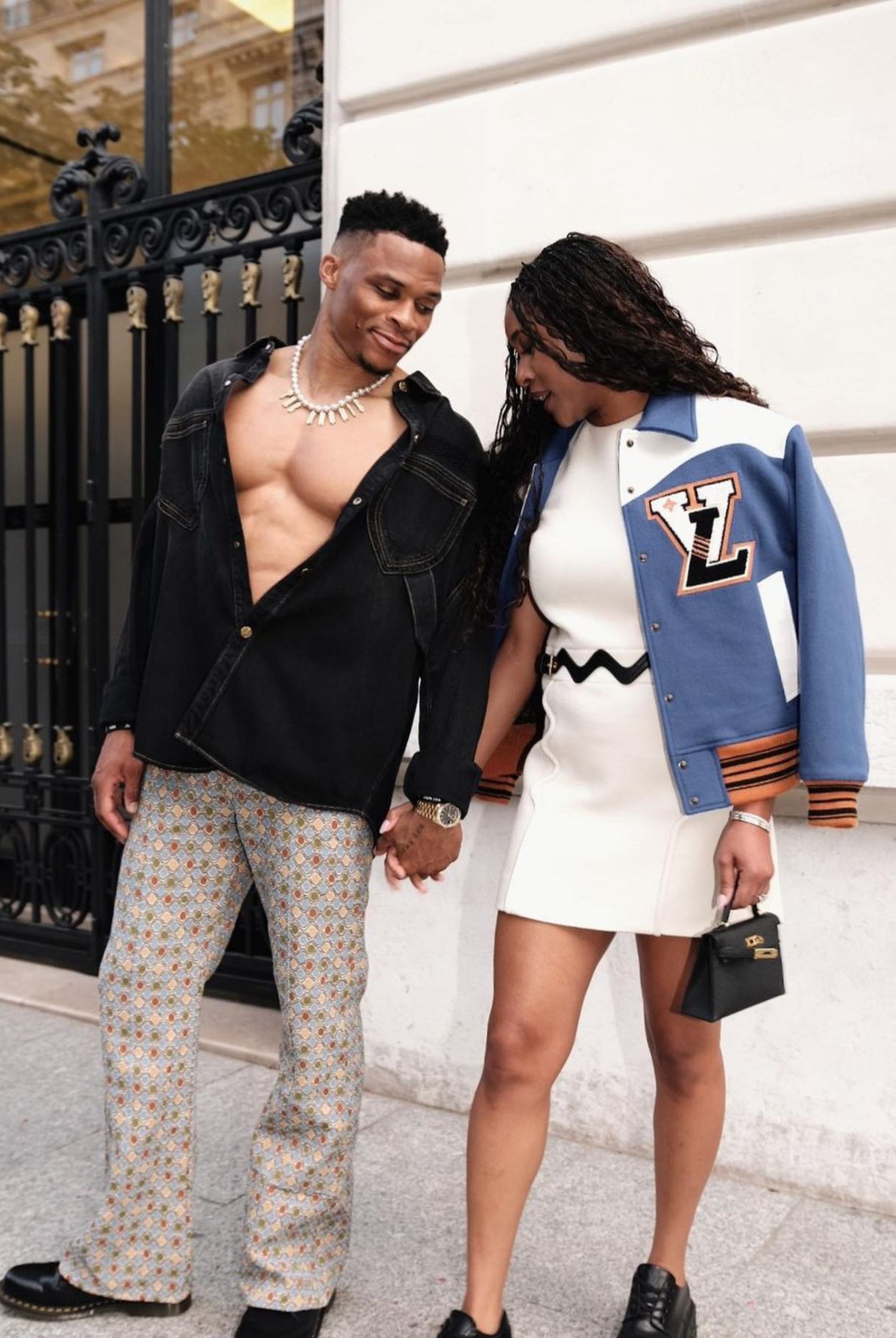 Russell Westbrook in Pharell's Louis Vuitton's Spring Summer 2024 Show