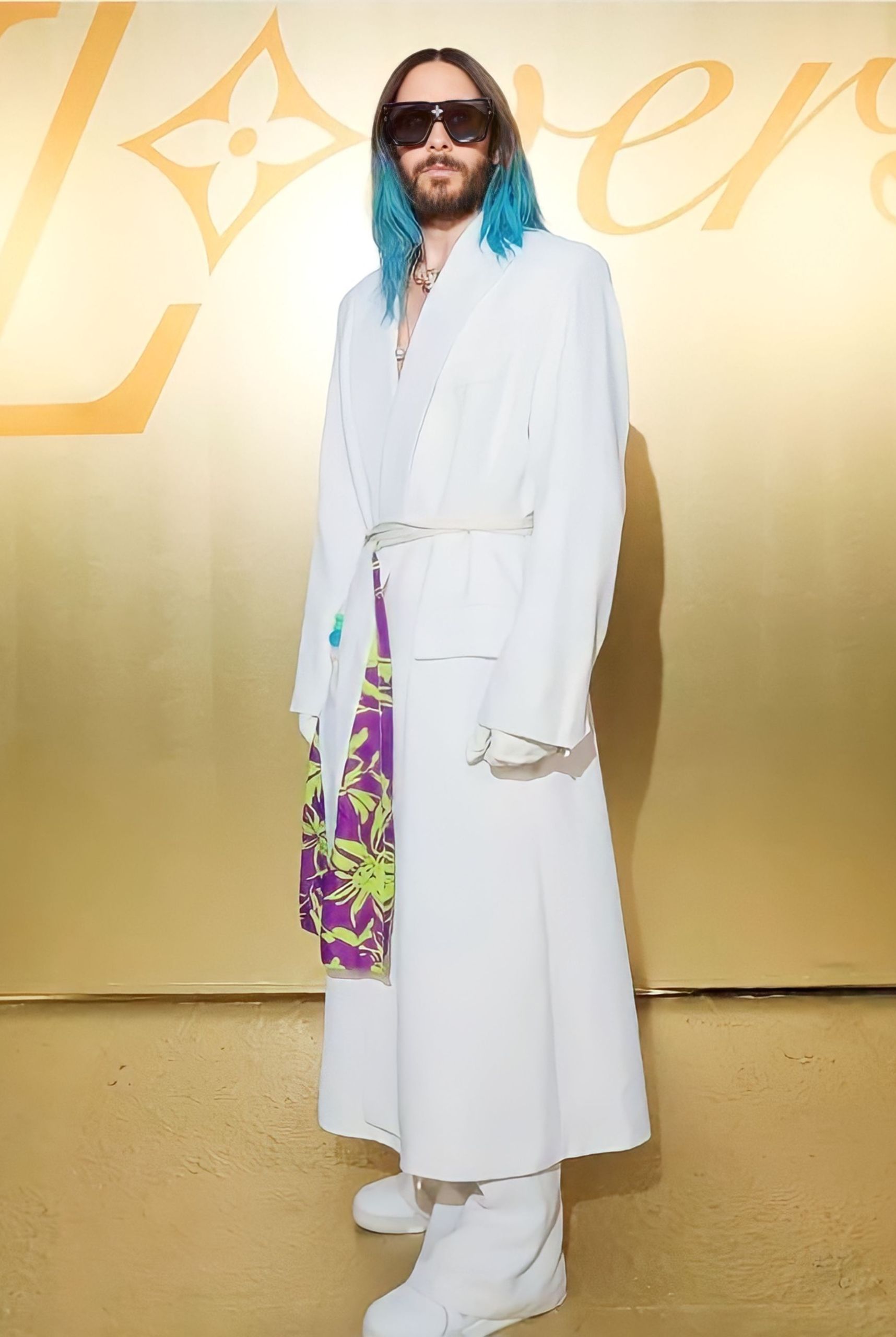Jared Leto in Pharell's Louis Vuitton's Spring Summer 2024 Show