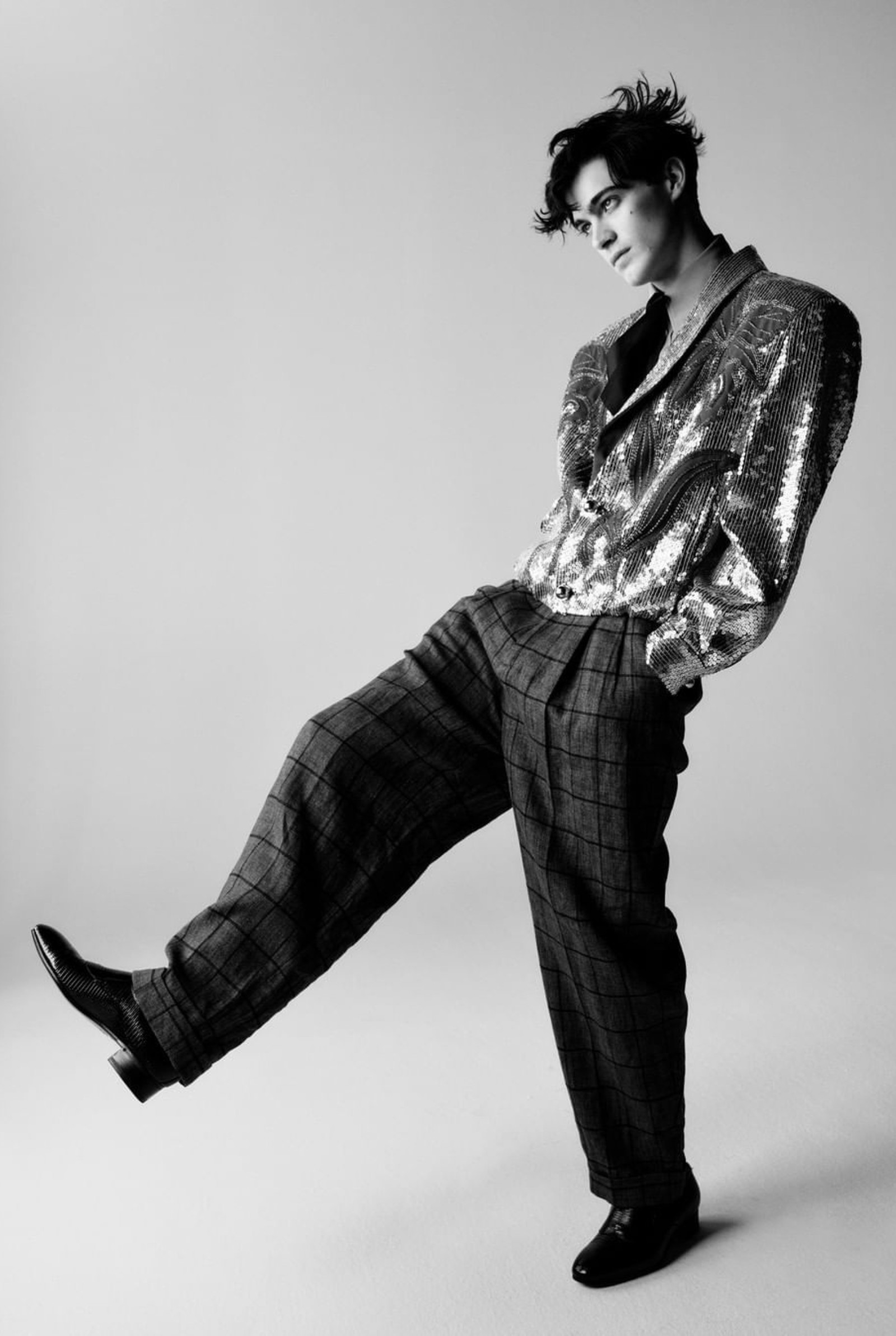 Modern wide leg Suit