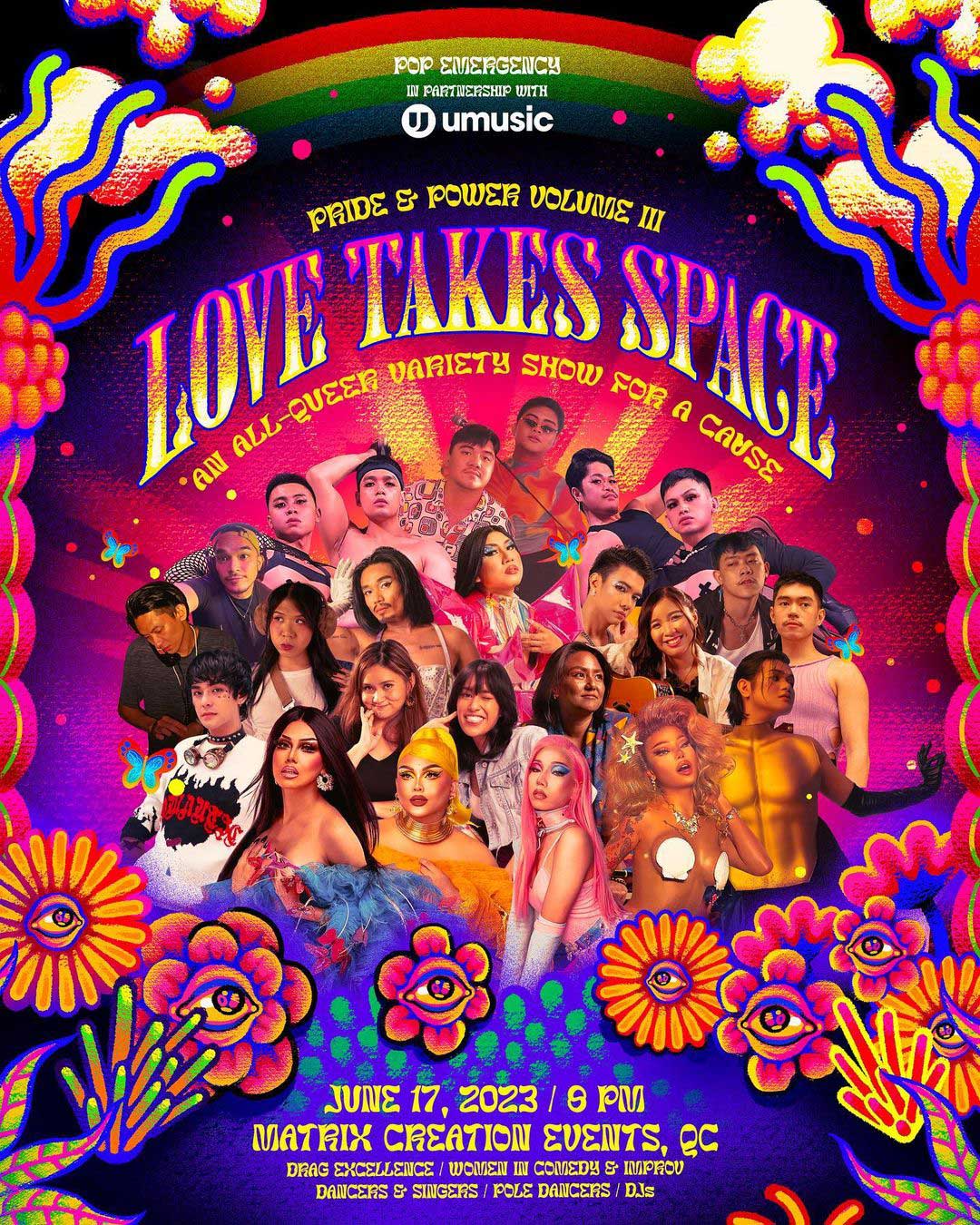 Love Takes Space by Pop Emergency pride month events philippines