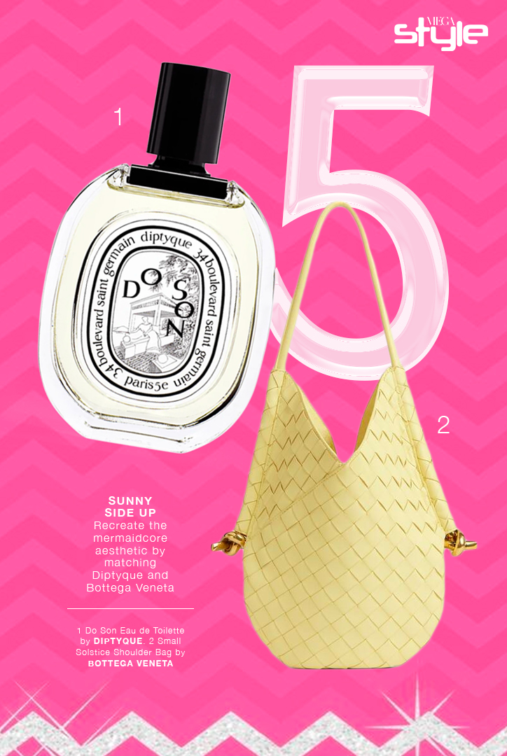 Diptyque Do Son Eau de Toilette and Bottega Veneta Small Solstice Shoulder Bag