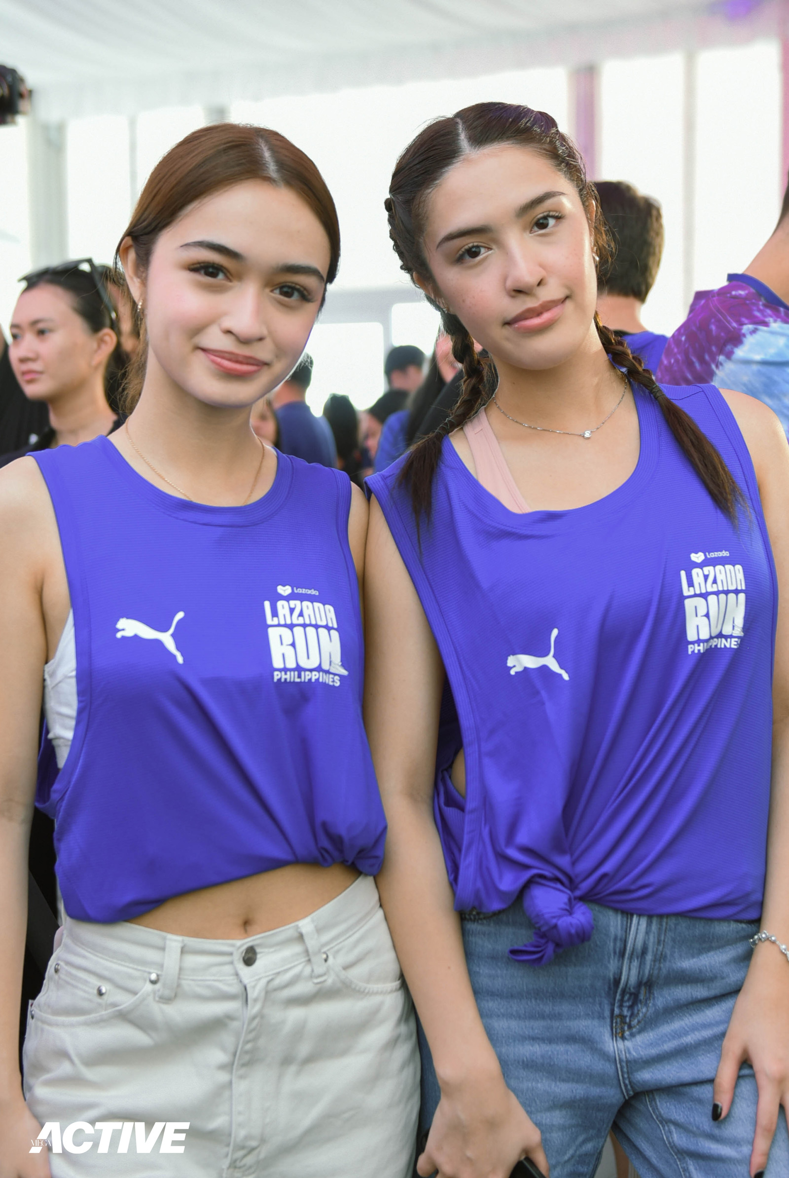 Angelina Cruz and Sam Cruz in the Lazada Run PH 