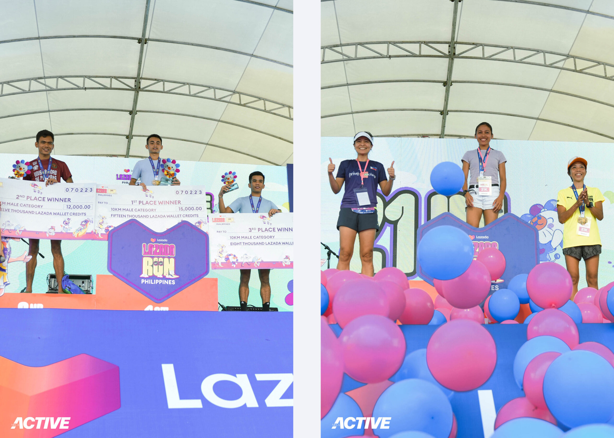 Lazada Run PH top finishers