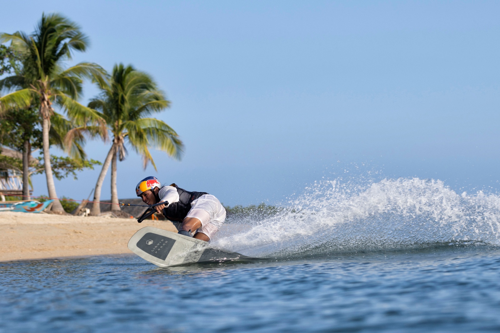 Raph Trinidad wakeboarding