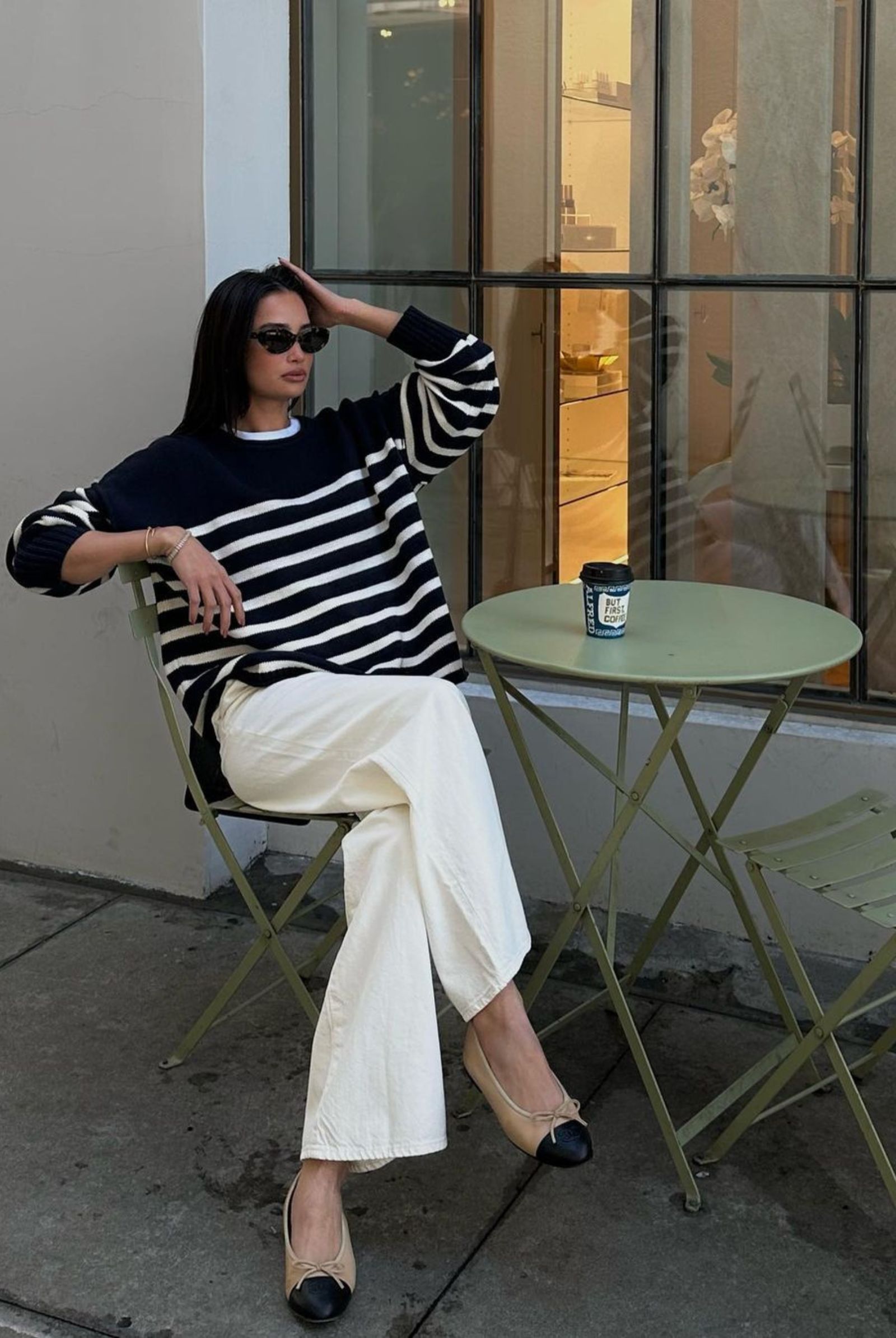 Knitted sweater and trousers