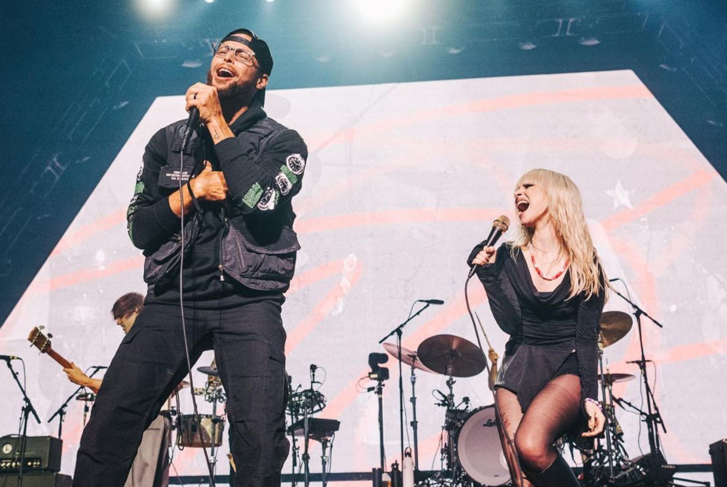 Stephen Curry in Paramore concert