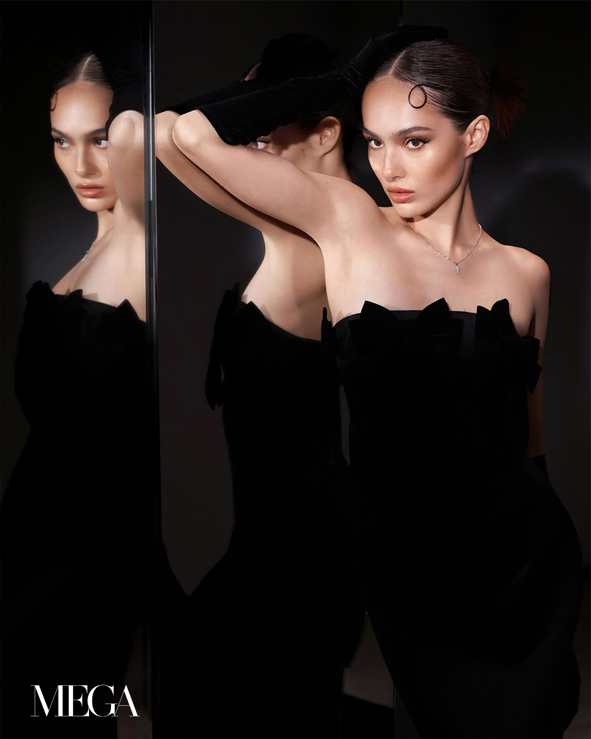 Monochromatic black outfits