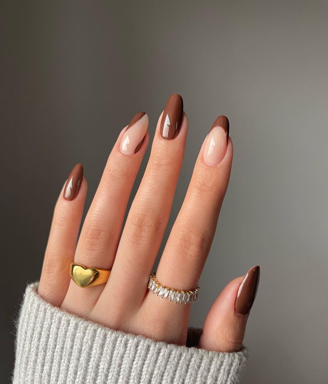 mismatched manicure