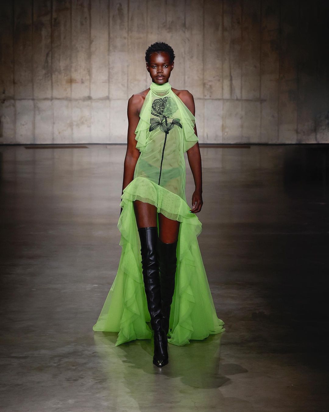 lfw ss24 flower