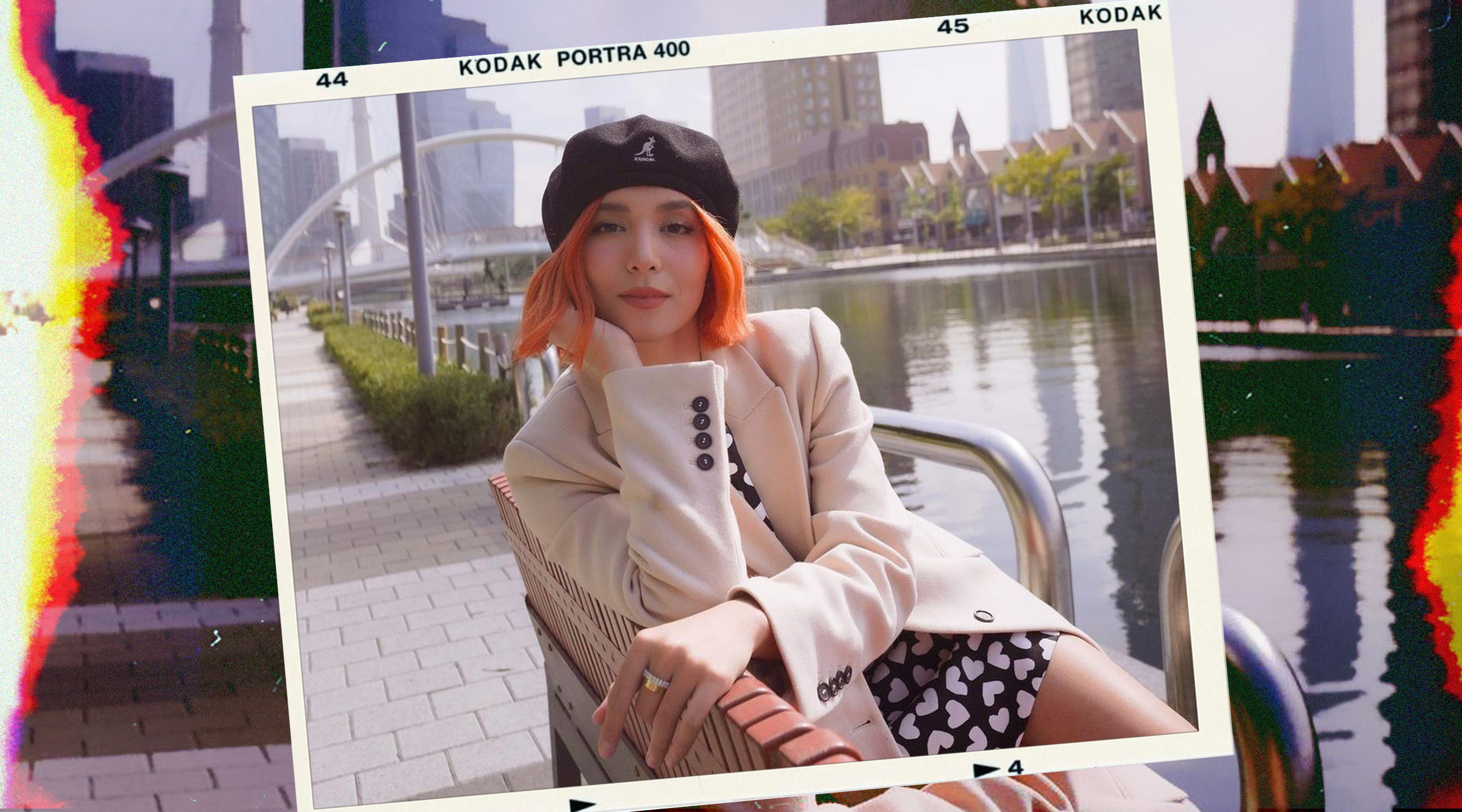 kyline alcantara orange hair