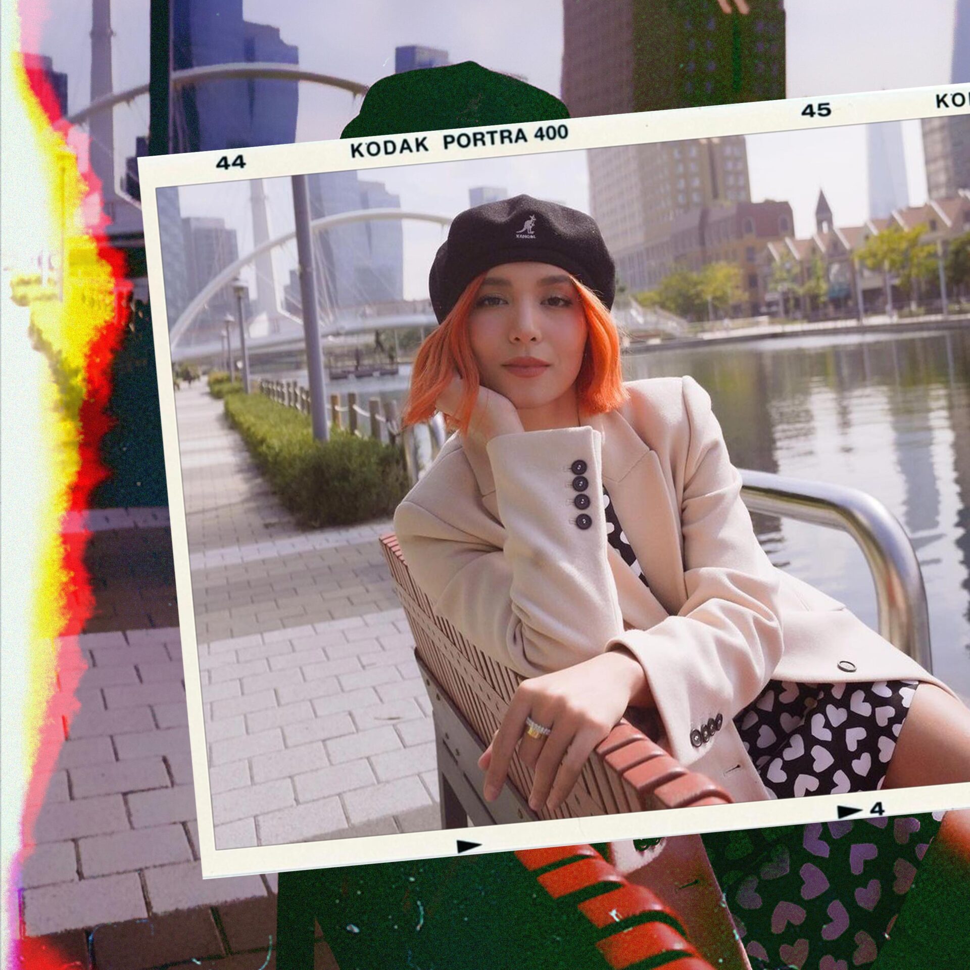 kyline alcantara orange hair