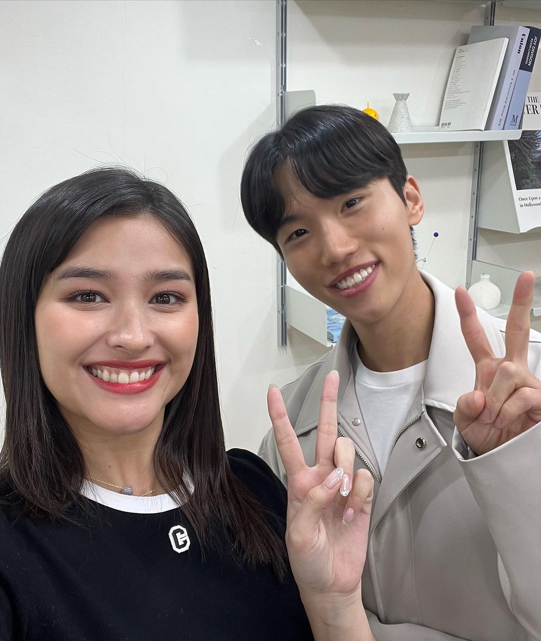 WonJeong with Liza Soberano in Korea Entertainment exclusive
