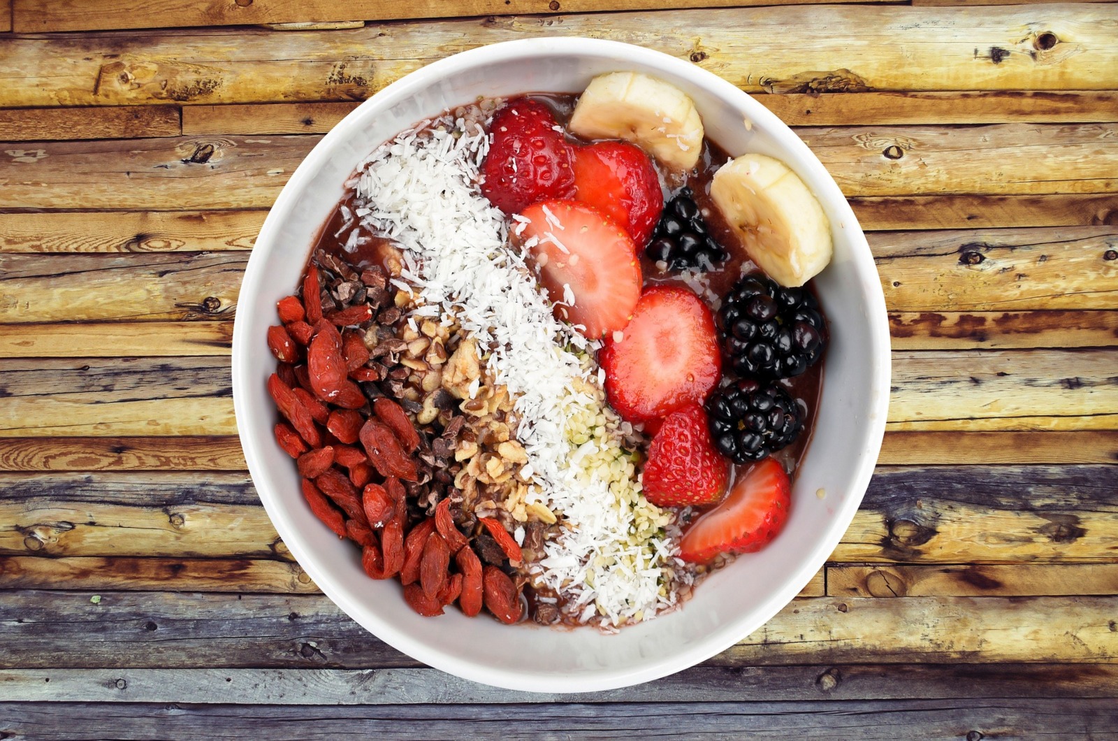 Power bowl high in fiber