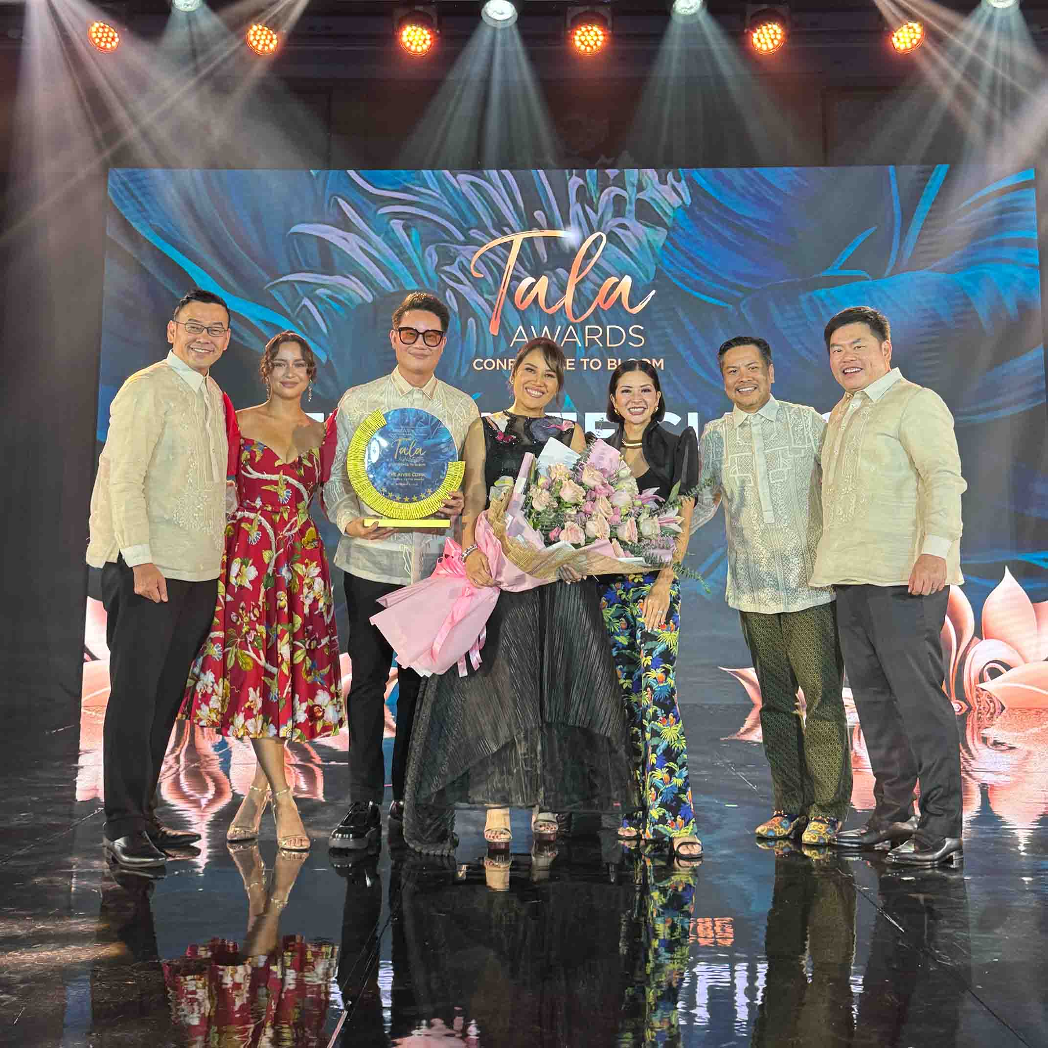 Merz Asia Pacific representatives with brand ambassador Yassi Pressman and Dr. Z and Aivee Teo