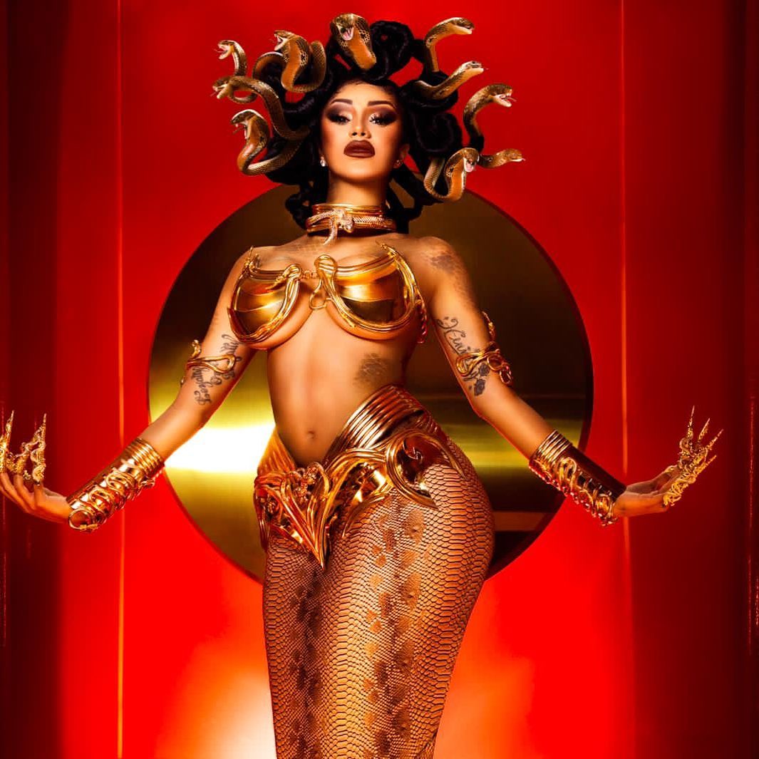 medusa costume Cardi B mega