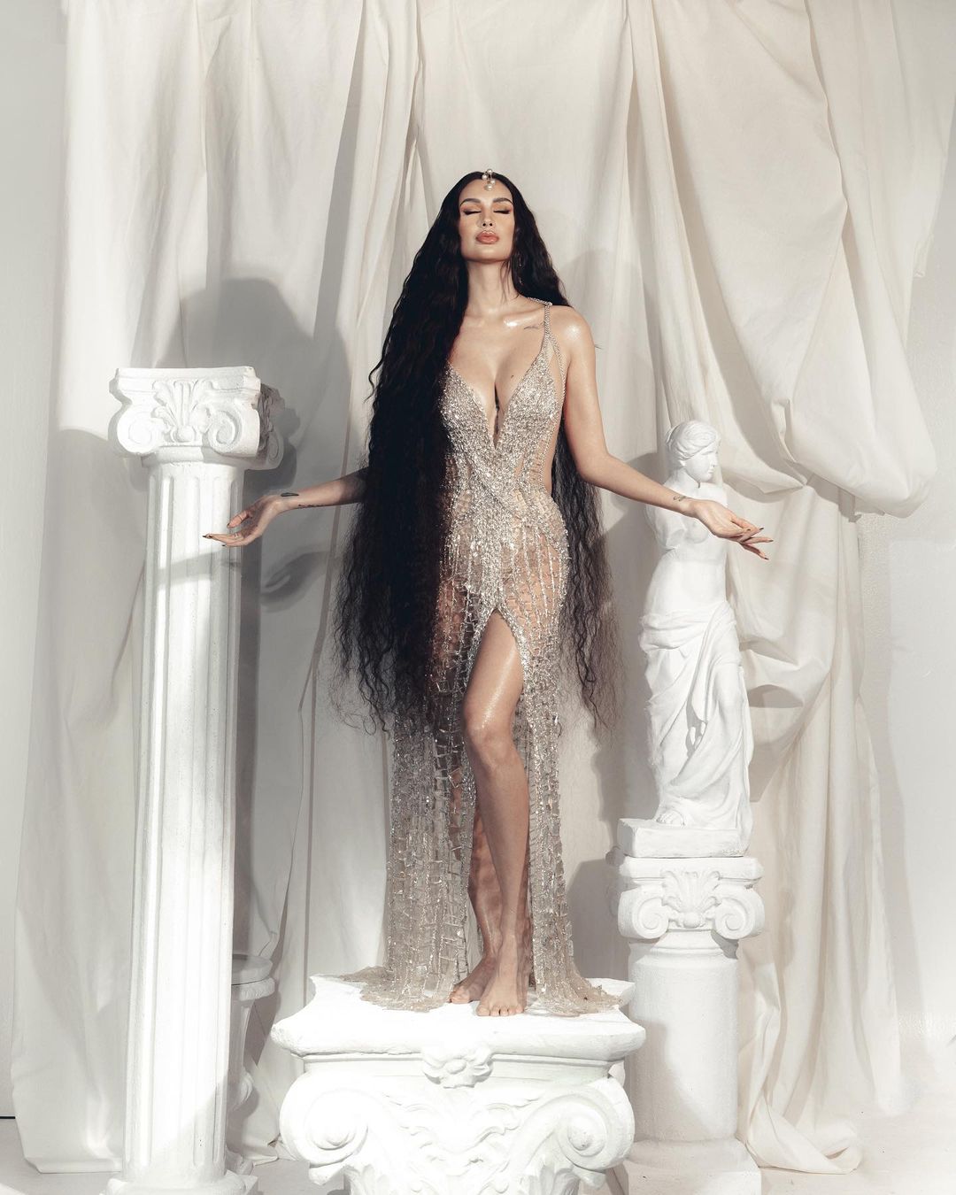 Celeste Cortesi in Anthony Ramirez, The Opulence Ball, Halloween Costume, gods and goddesses MEGA