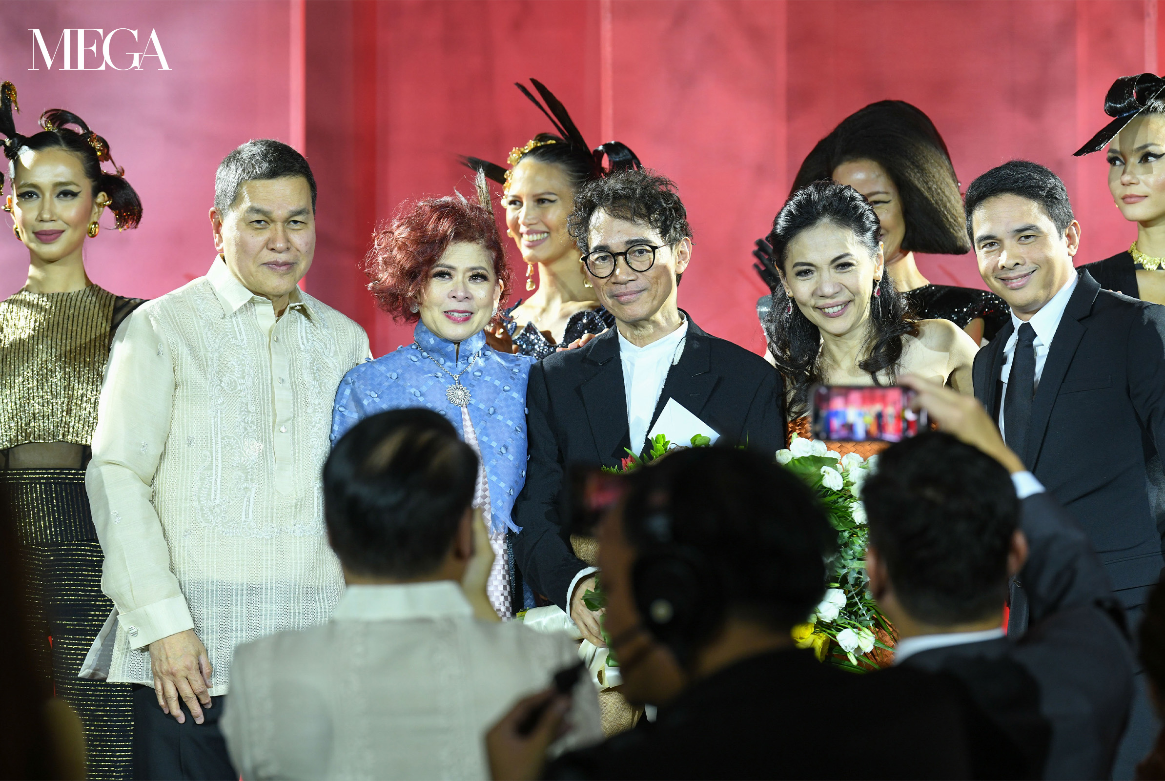 Ben Chan, Red Charity Gala co-founder Tessa Prieto, Ivar Aseron, Red Charity Gala co-founder Kaye Tinga, and George Royeca