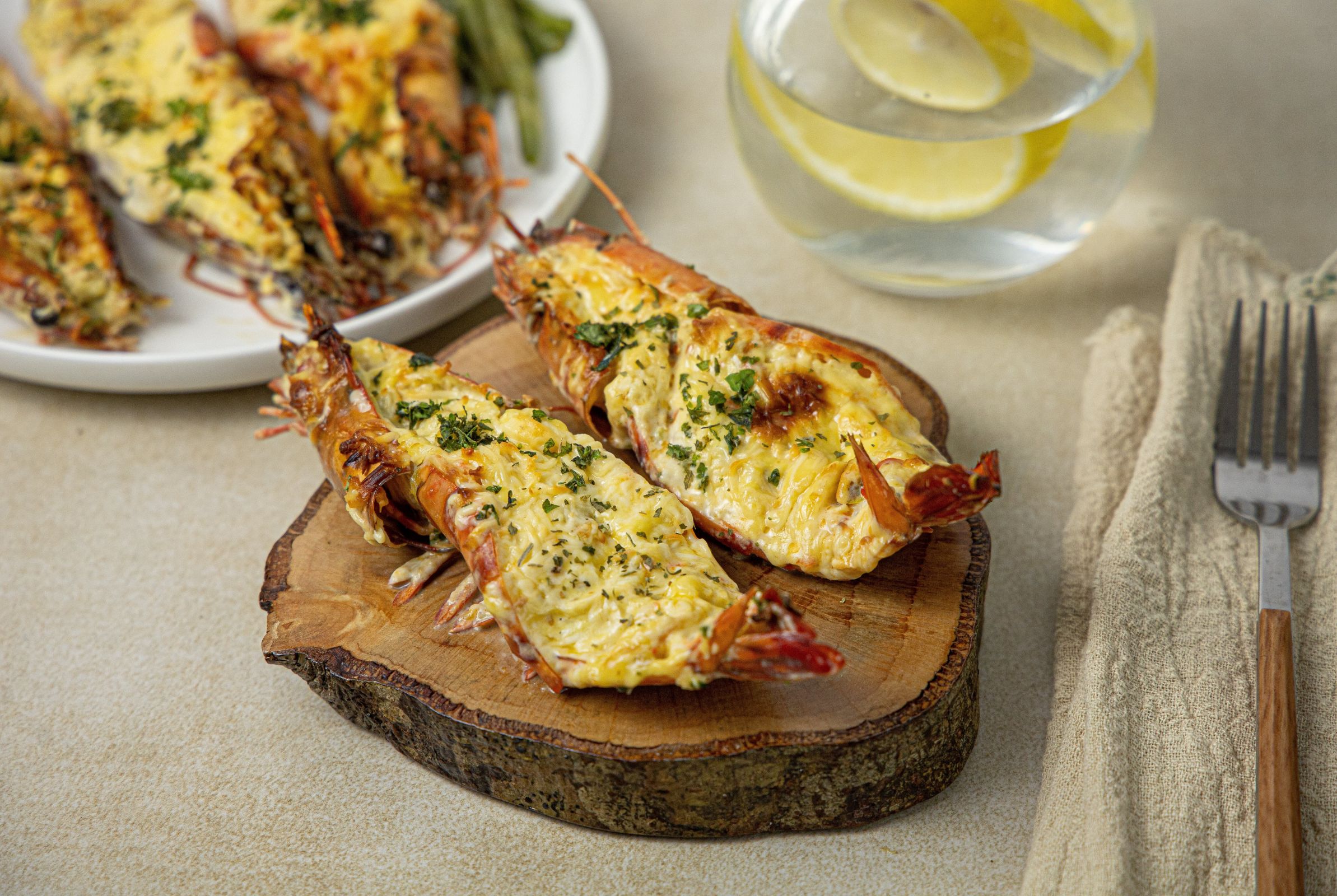 Prawns Thermidor