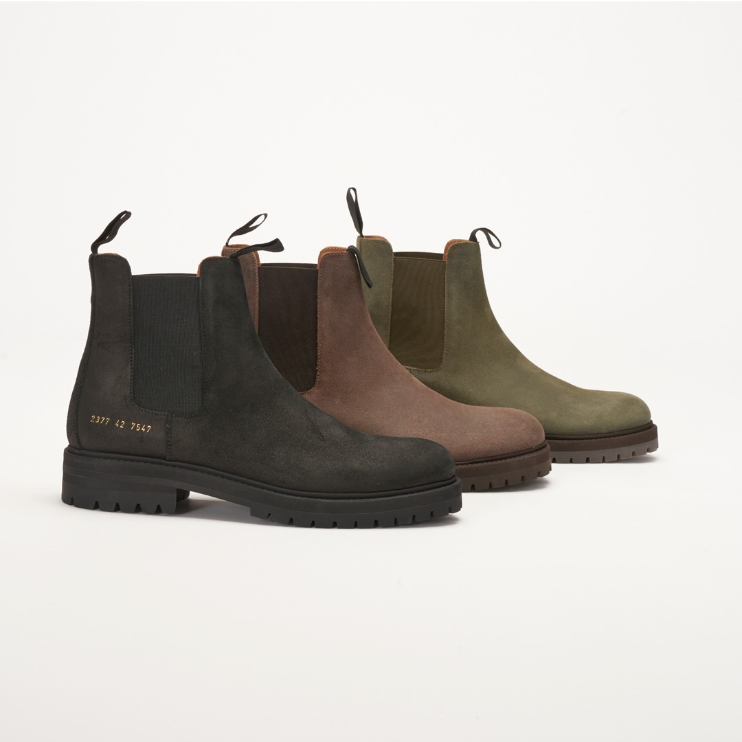 common projects earth tones chelsea boots men's boots MEGA MAN