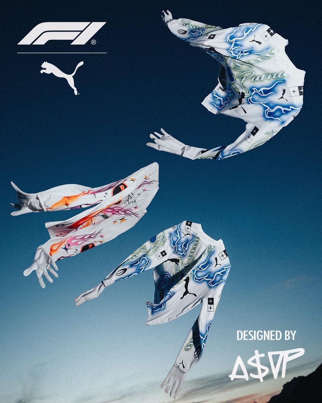Sample pieces from F1 x PUMA collab