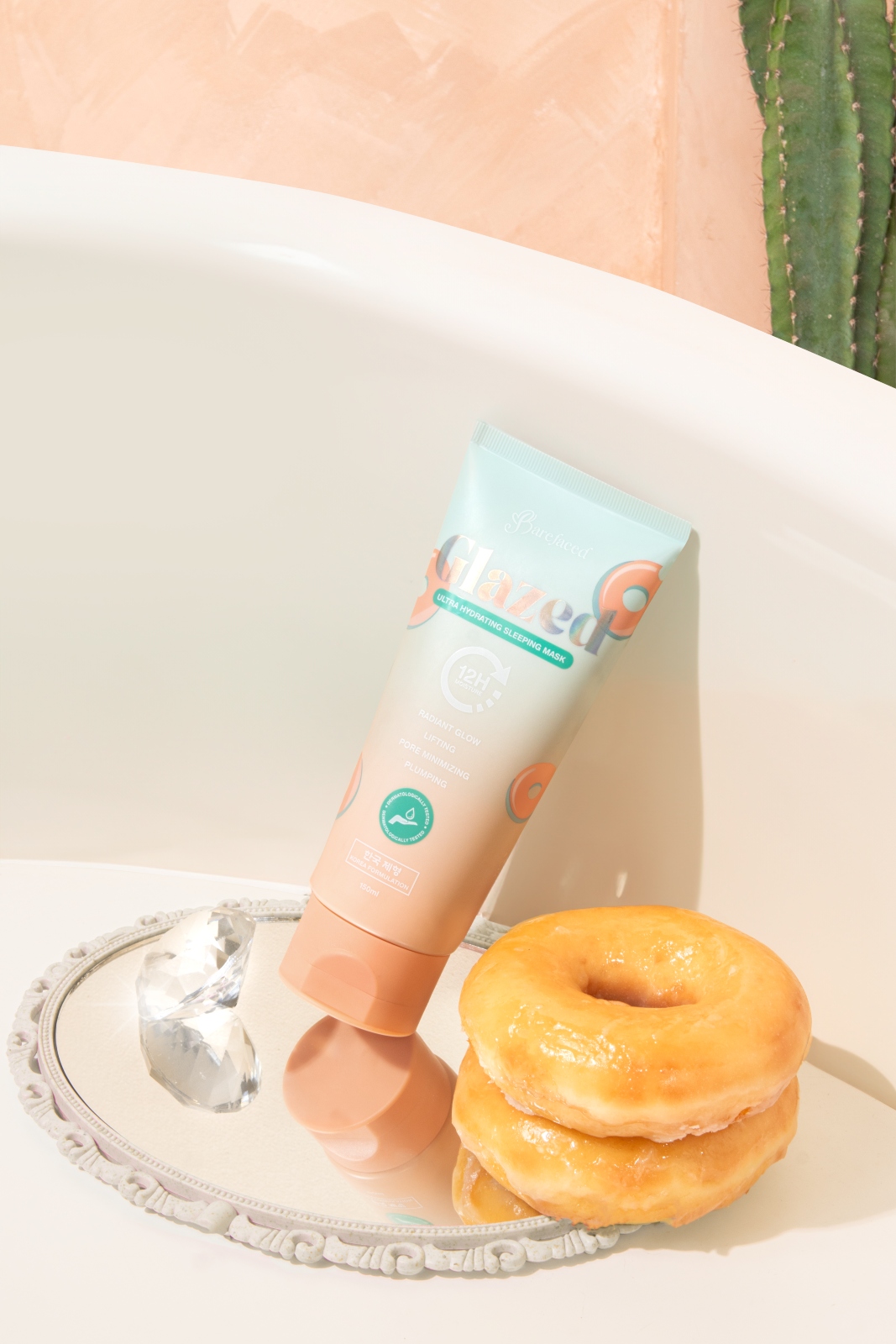 TikTok viral Barefaced skincare for glazed donut skin