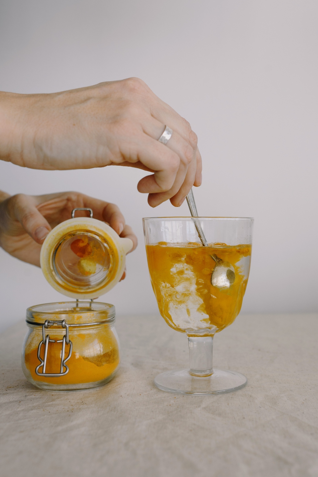 Drink turmeric shots for a glow-up