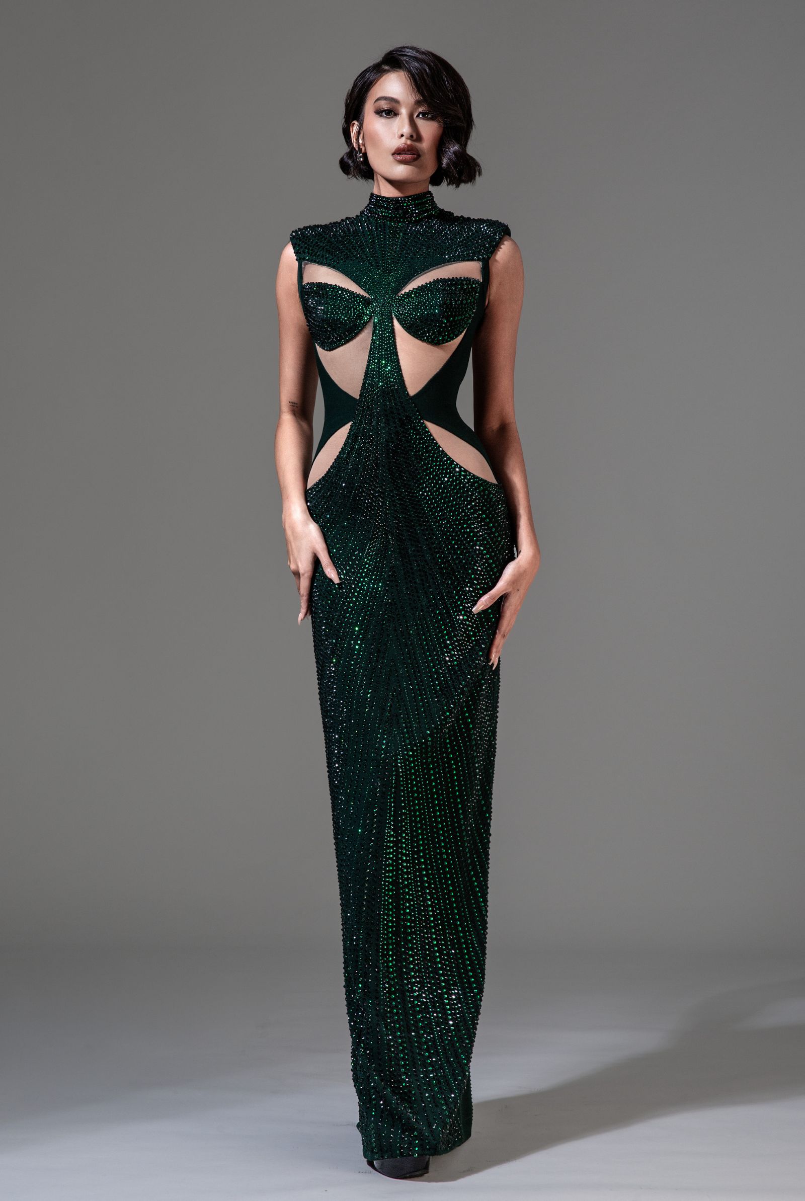 Miss Universe Philippines Michelle Dee wearing a gown by Mark Bumgarner