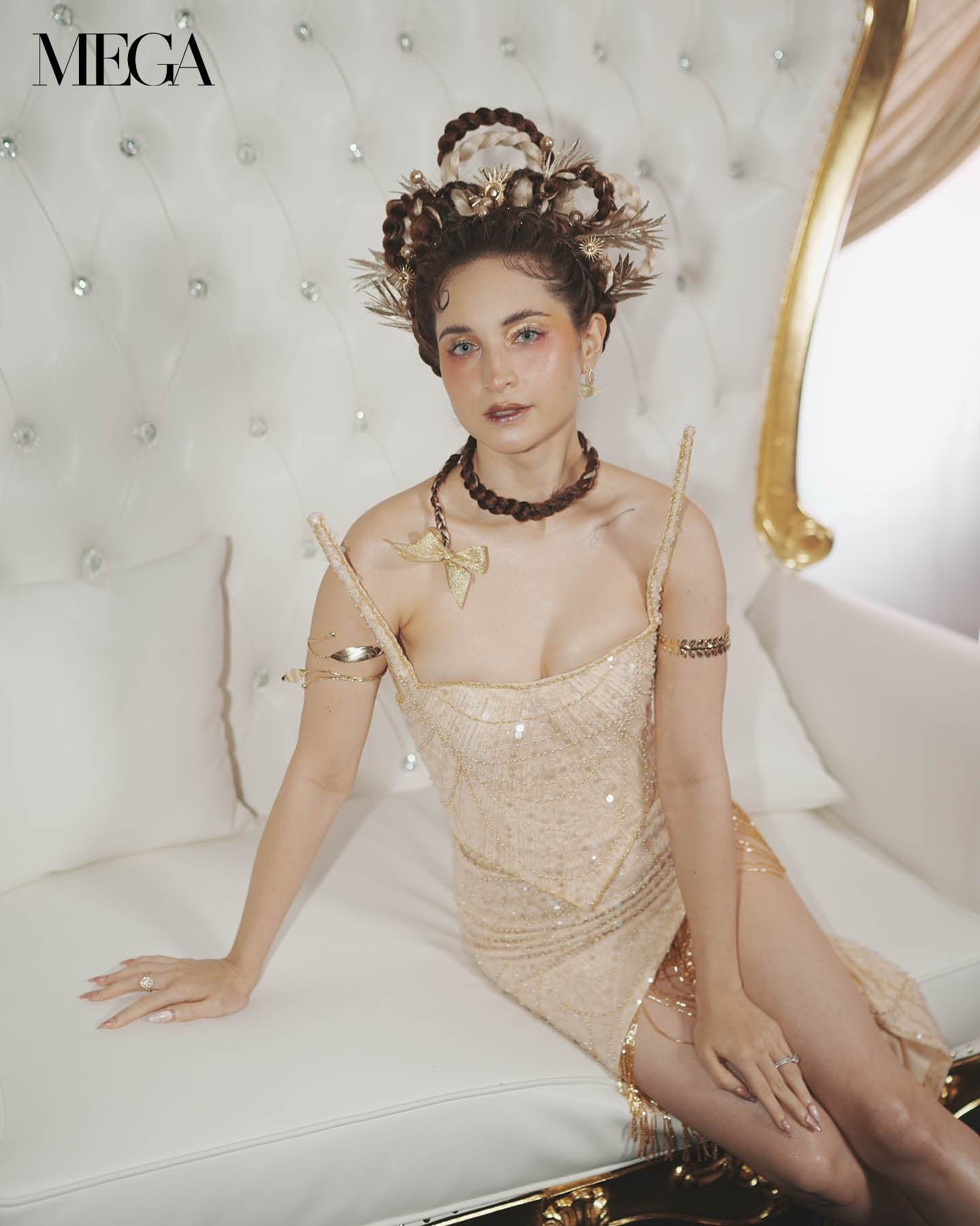 Opulence Ball 2023 headpiece Coleen Garcia MEGA