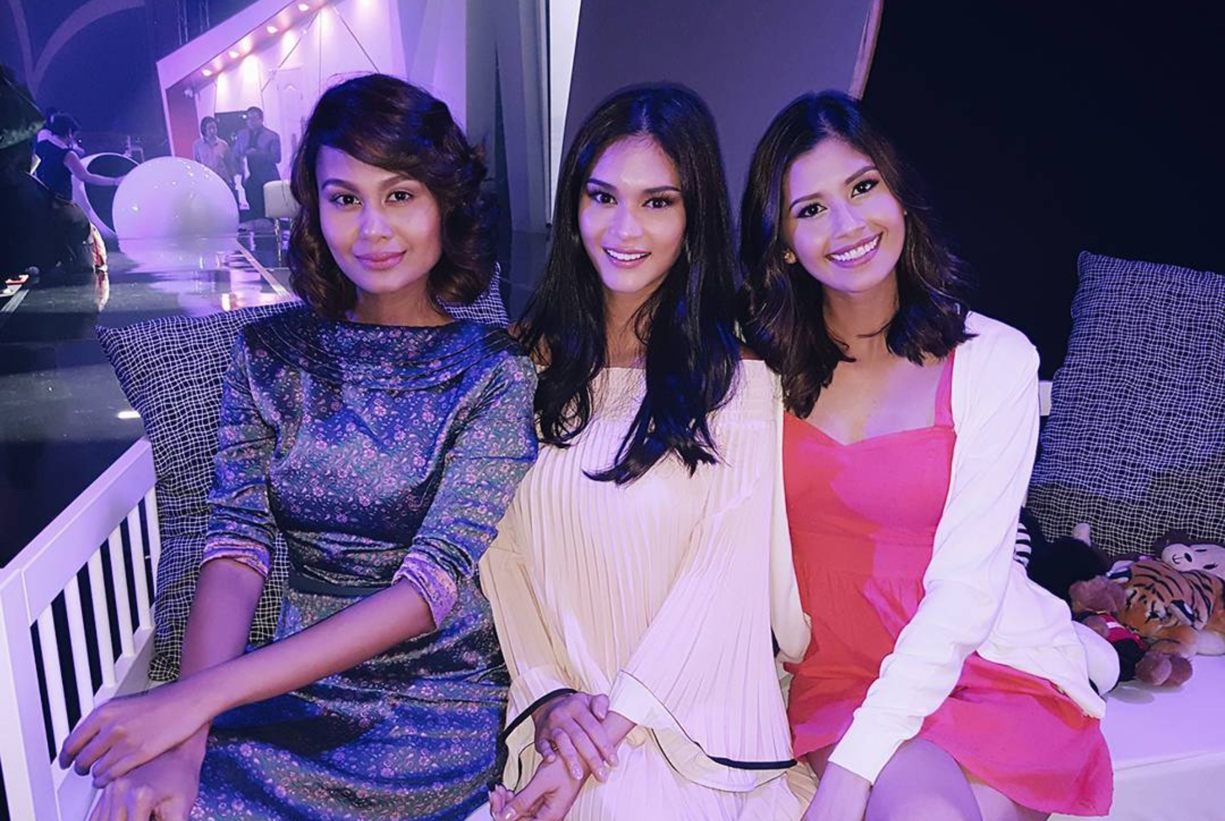 Shamcey Supsup with Venus Raj and Pia Wurtzbach