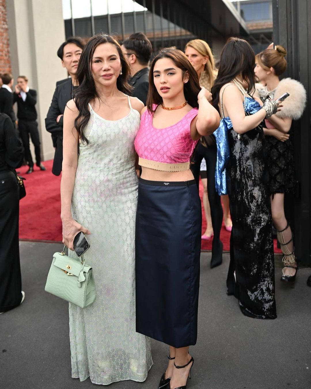Dr. Vicki Belo and Belo Baby Andrea Brillantes at Milan Fashion Week
