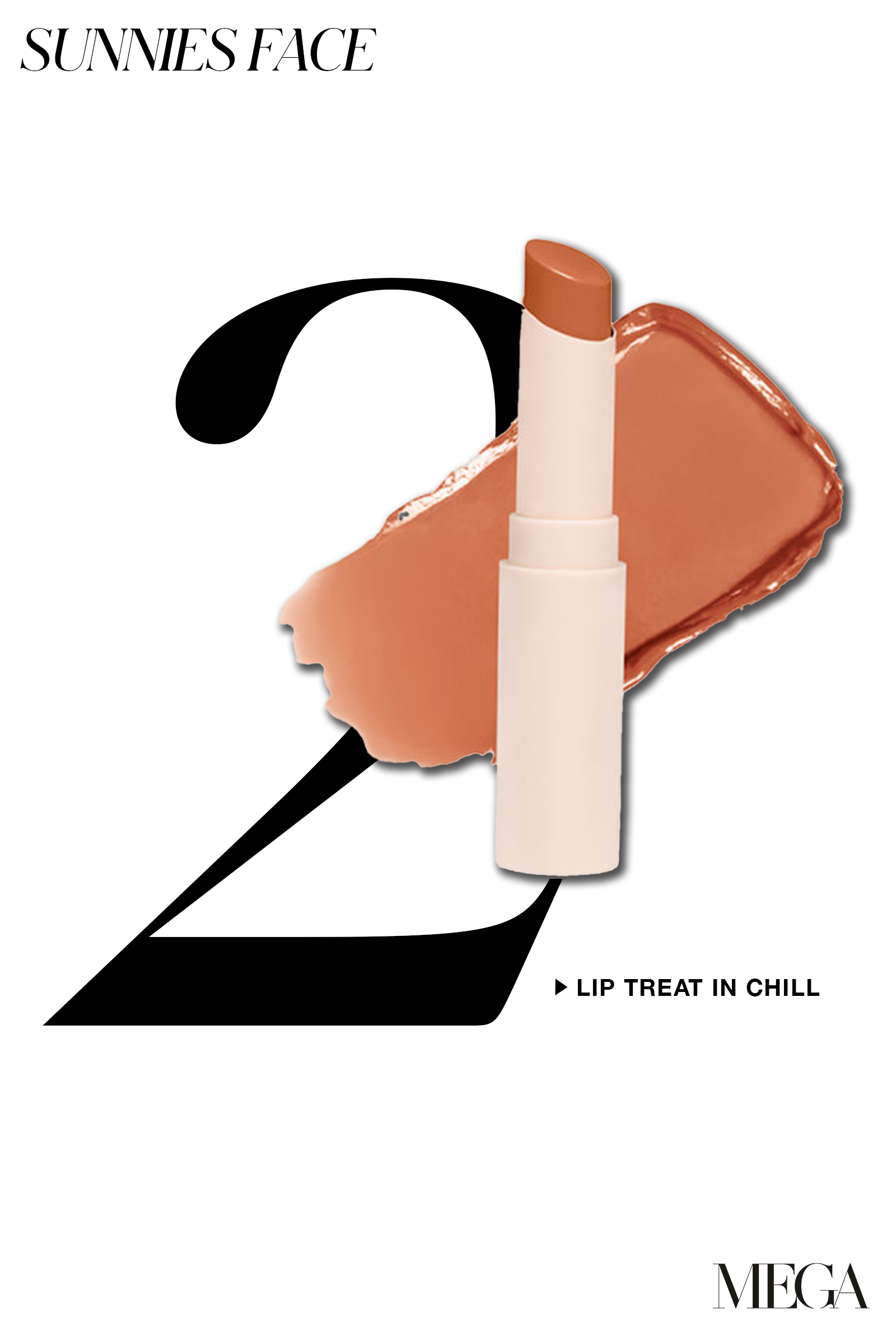 Sunnies Face Lip Treat in Chill, Peach Fuzz