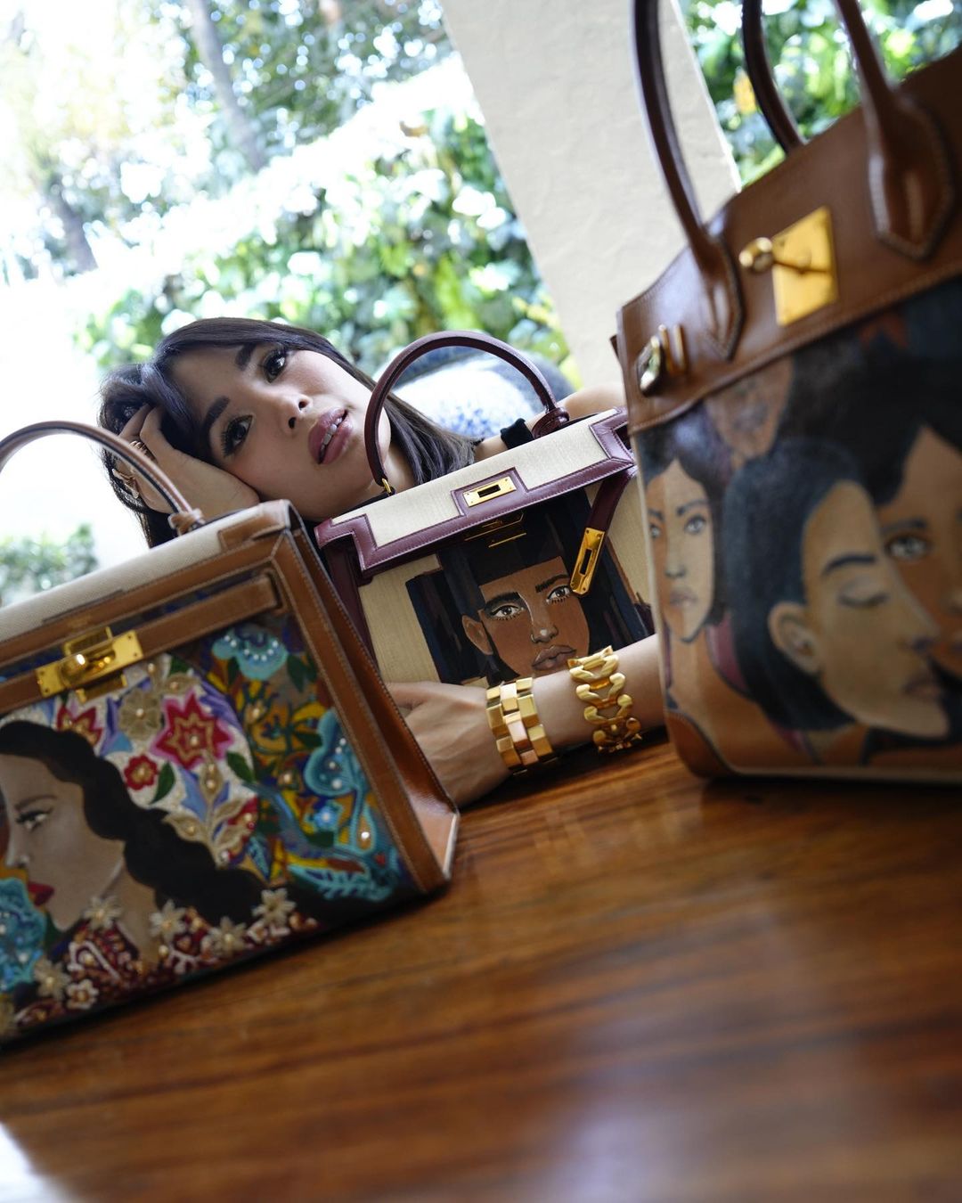 holiday activity activities painting handbags heart evangelista