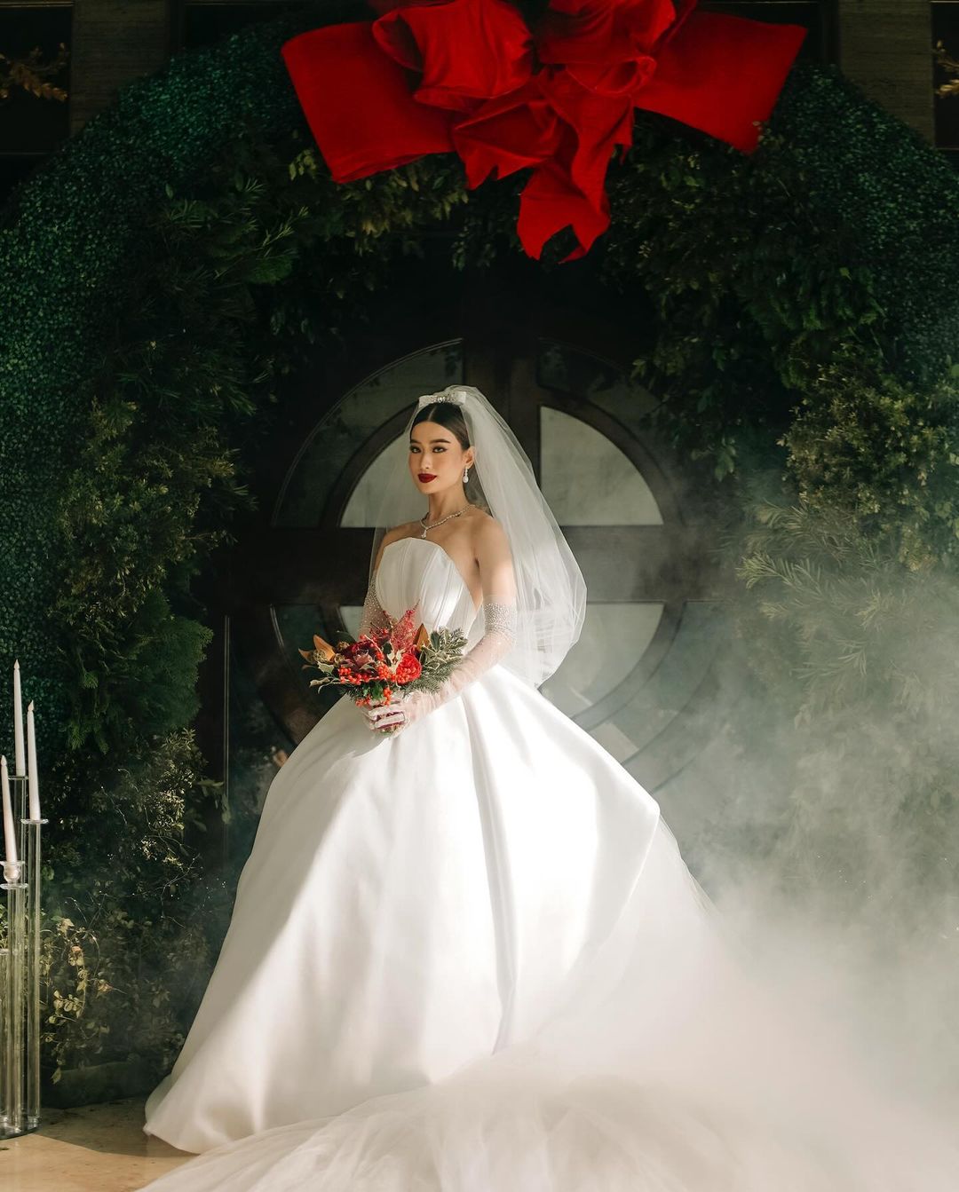 Janeena Chan’s Bridal Looks in Her Christmas-Themed Wedding