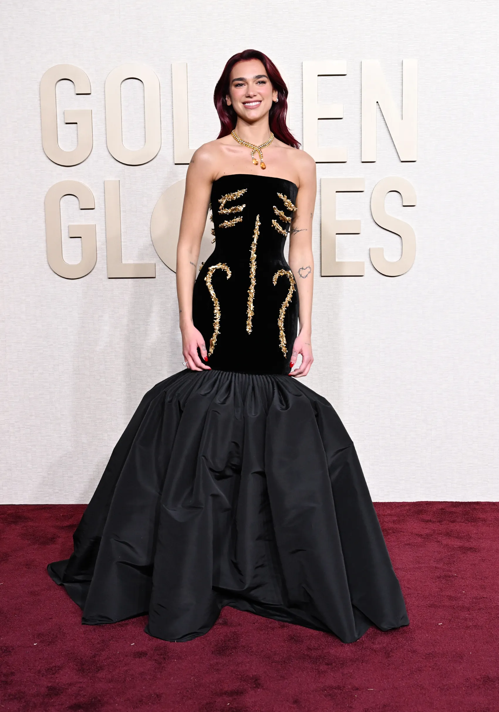 MEGA’s Best Dressed List For the 2024 Golden Globes DUA LIPA SCHIAPARELLI