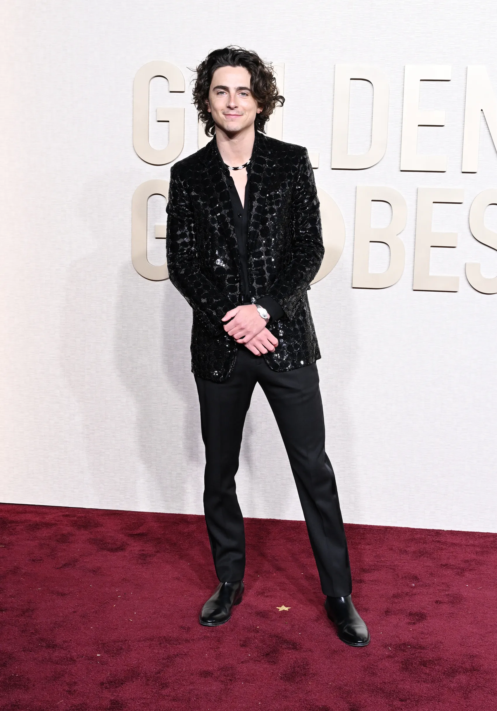 MEGA Man’s Best Dressed Men at the 2024 Golden Globes TIMOTHEE CHALAMET CELINE