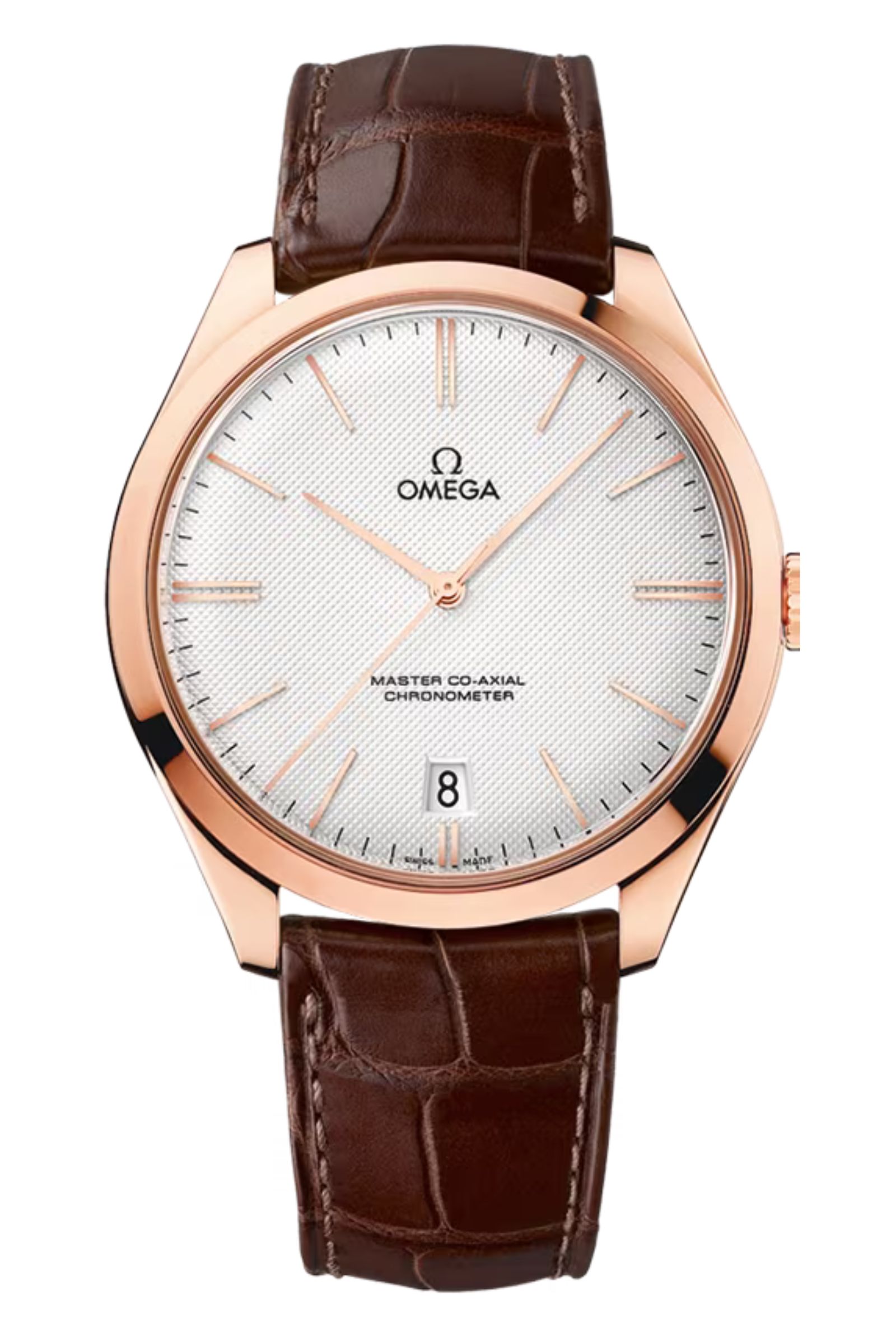 Omega De Ville Trésor Sedna Gold on Leather Strap