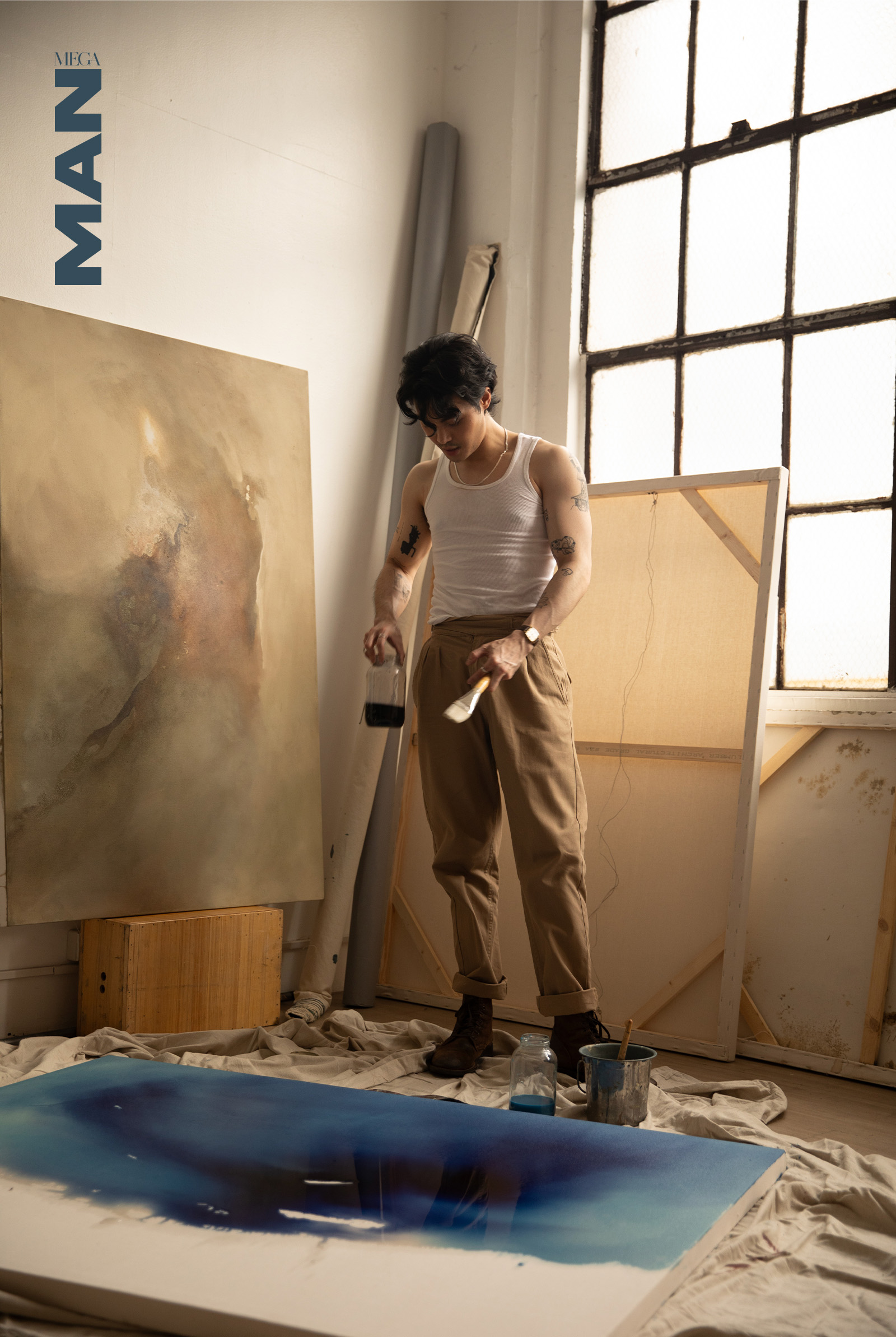 Offering advice to aspiring artists, he emphasizes the importance of staying true to your style
