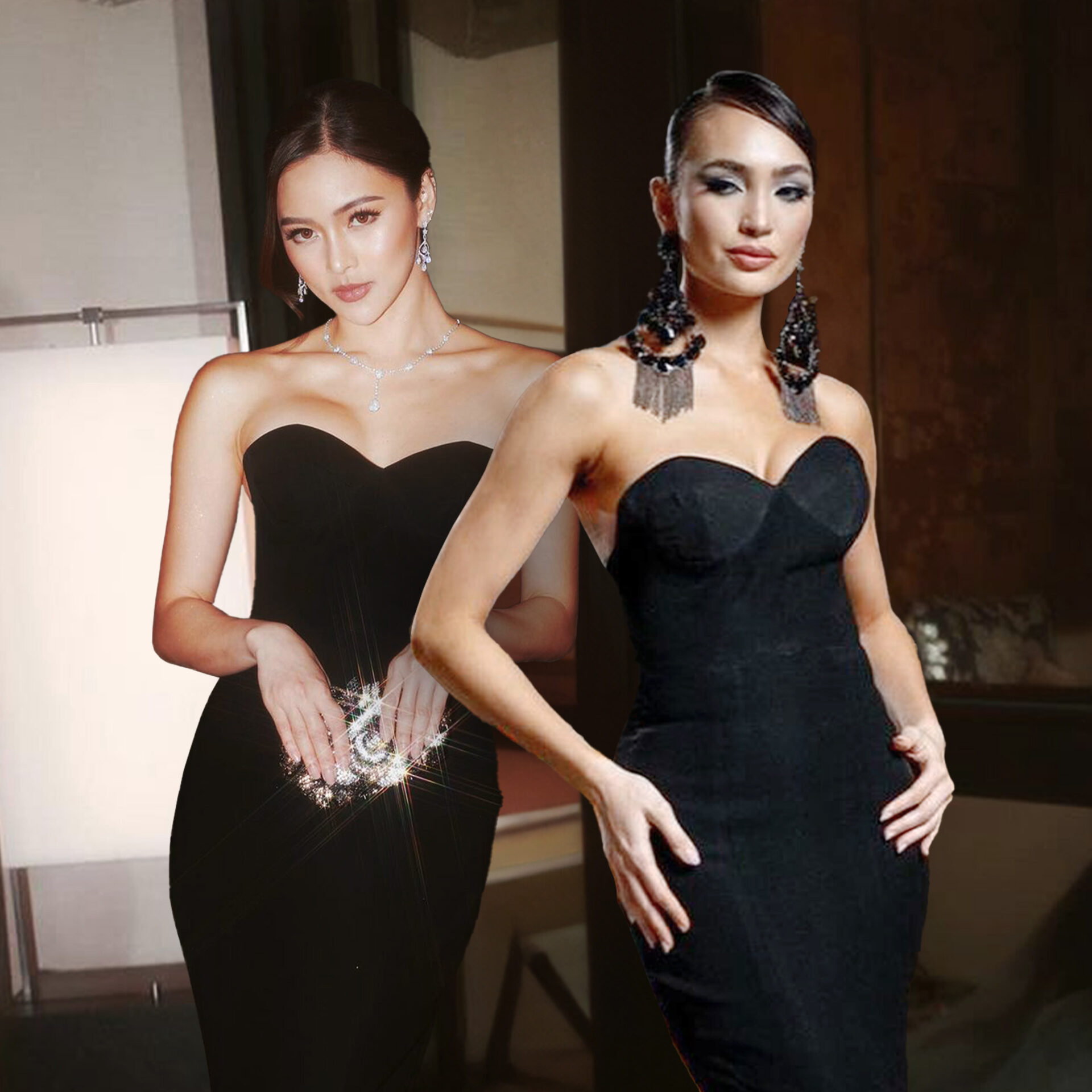 Kim Chiu and R'Bonney Gabriel in Matching Francis Libiran Gowns