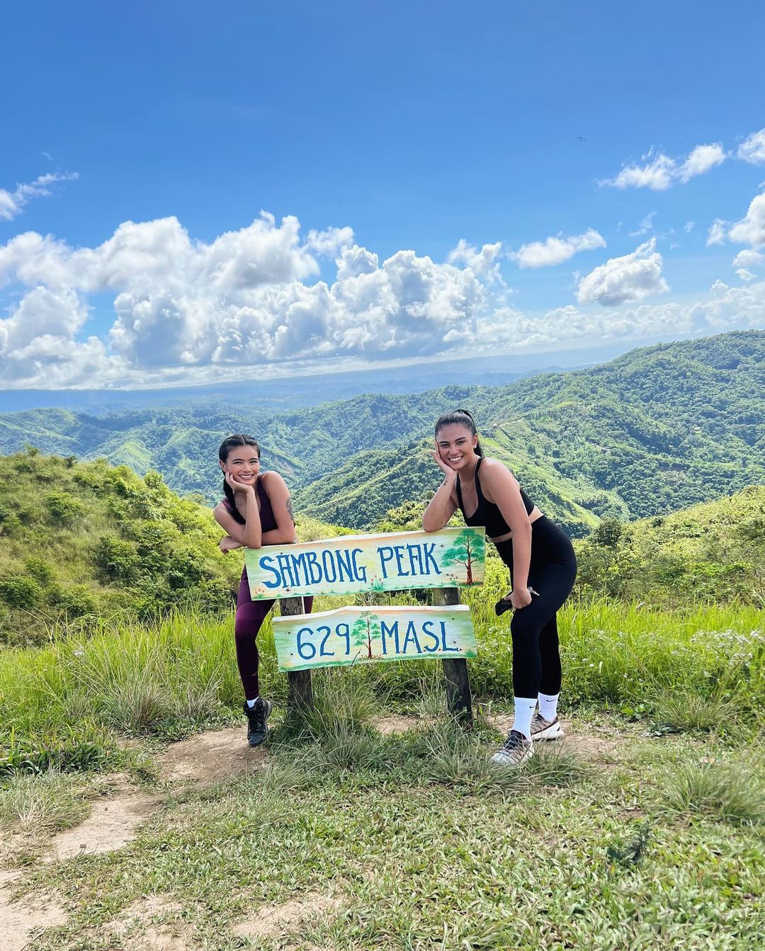 Katrice Kierulf and Klea Pineda hiking together