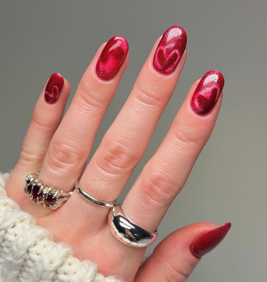 Red velvet hearts
