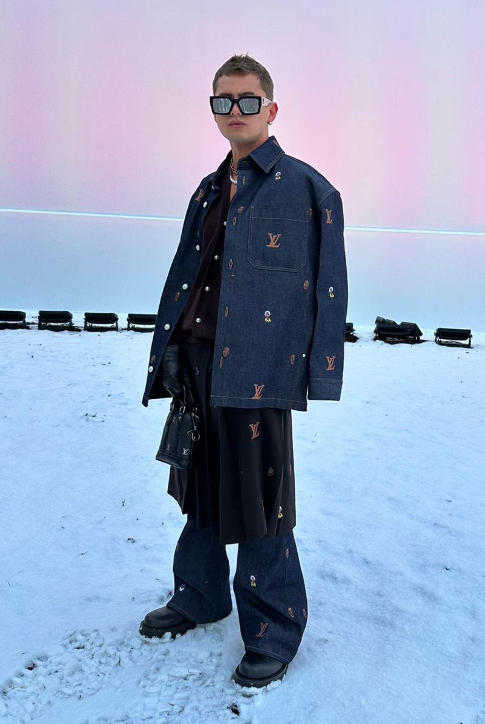 In head-to-toe Louis Vuitton, the actor's final look leaves us eager for the fashion milestones he'll achieve next