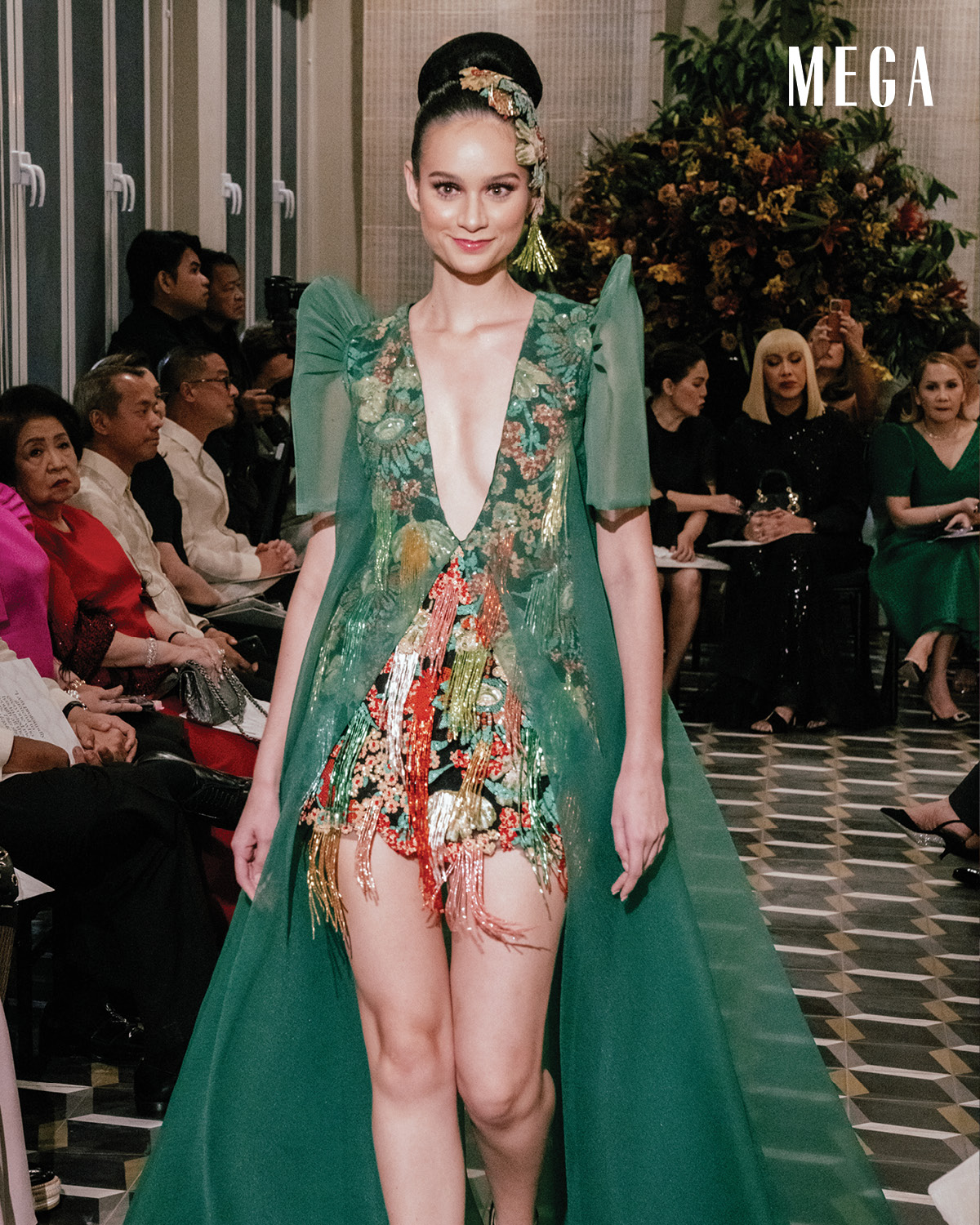 green emerald velvet dress Sol Barong Dress – Classic Filipiniana Dress in Cream – Mestiza Filipina main image 0
