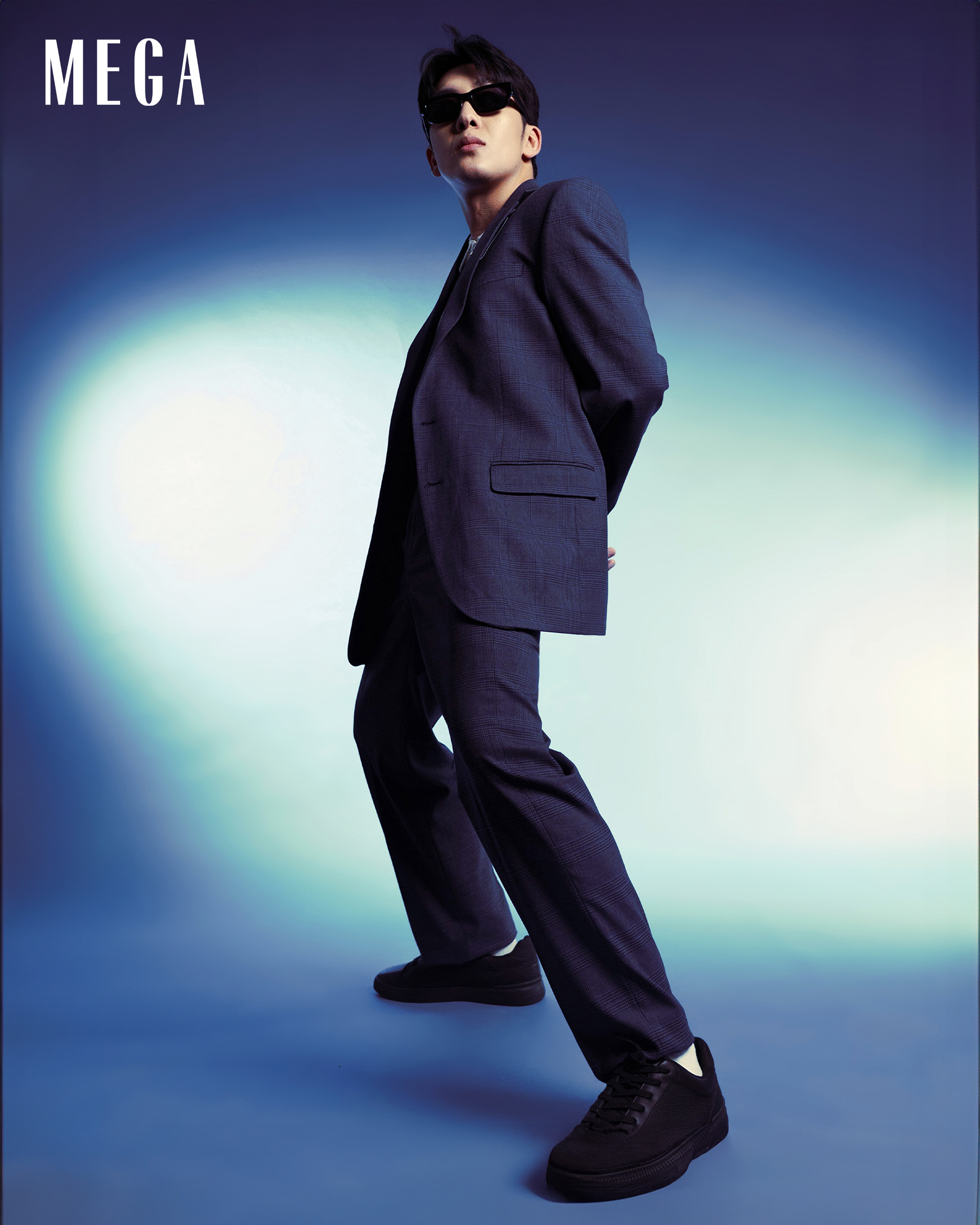 kerwin king in suit, polo shirt, and trousers from marks & spencer
