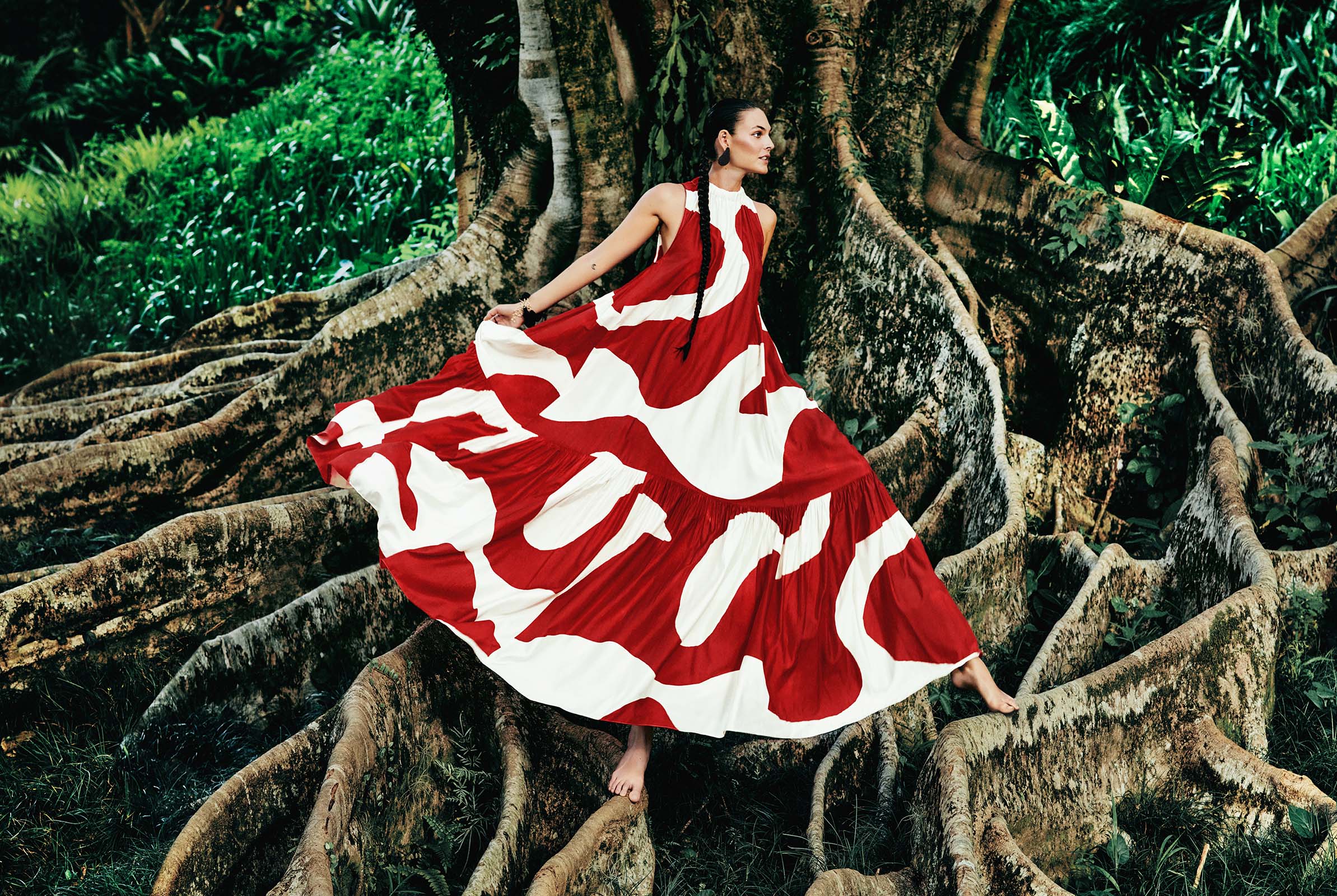 h&m brazil and african inspired dress