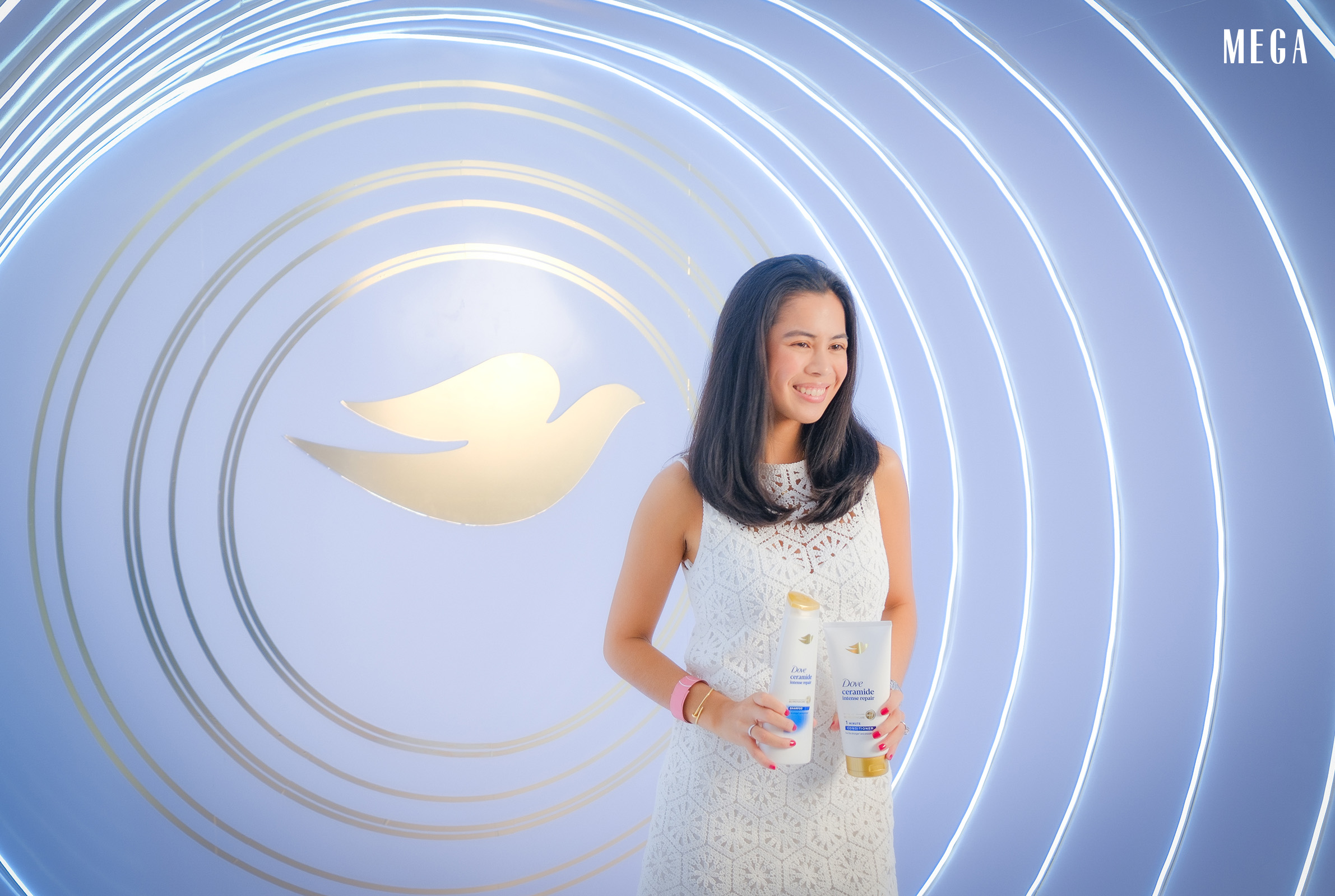 Ella Pangilinan attended the event and underwent a transformative hair makeover session with Dove.