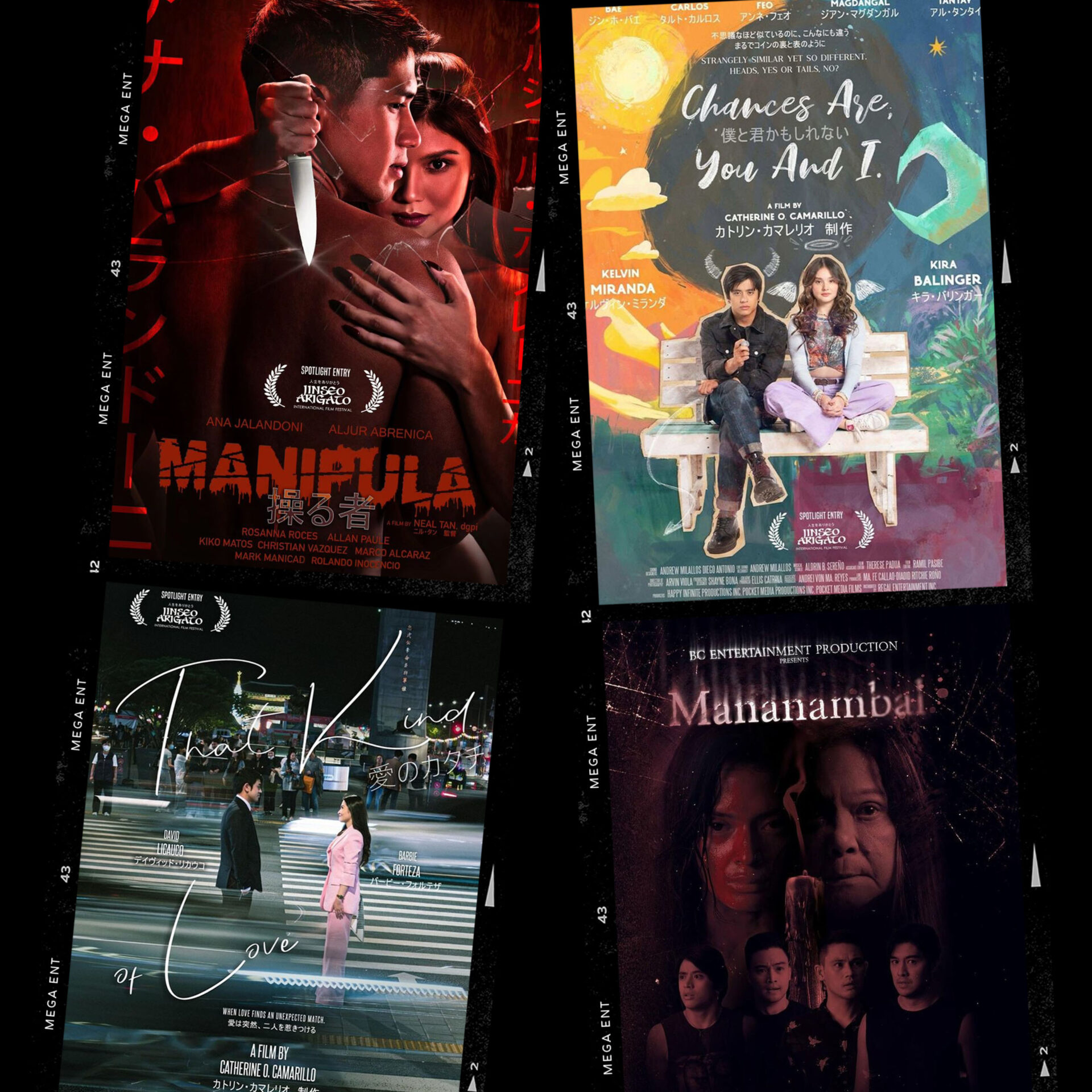 Jinseo Arigato Film Festival That Kind of Love Manipula Chances Are You and I Mananambal