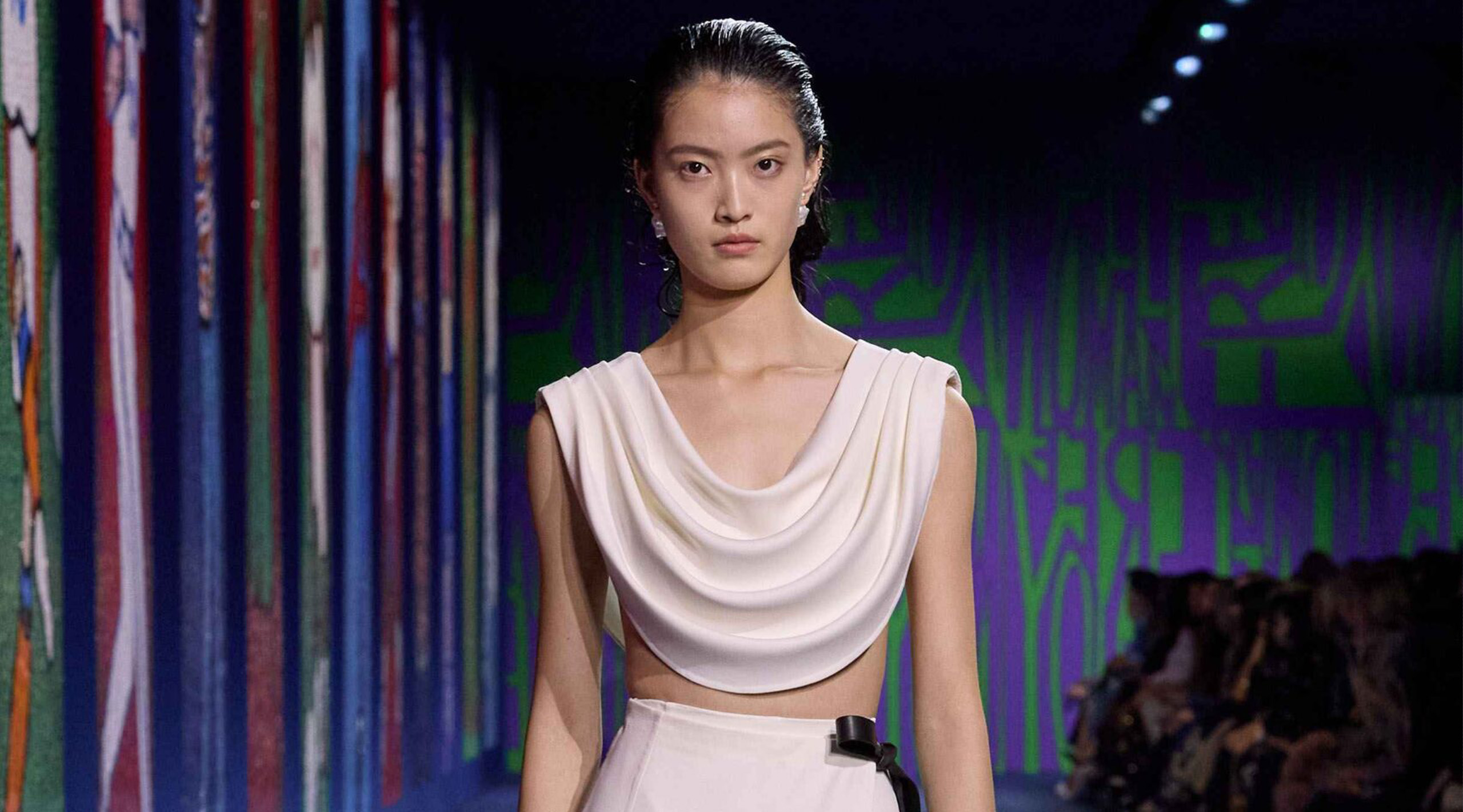 Maria Grazia Chiuri Hosts the Olympics on the Runway for this Haute Couture Show