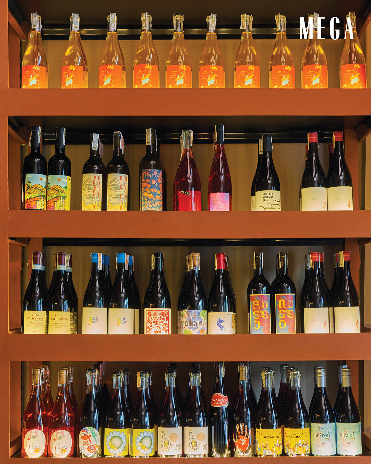 Bombvinos Bodega features a library of natural wine selections